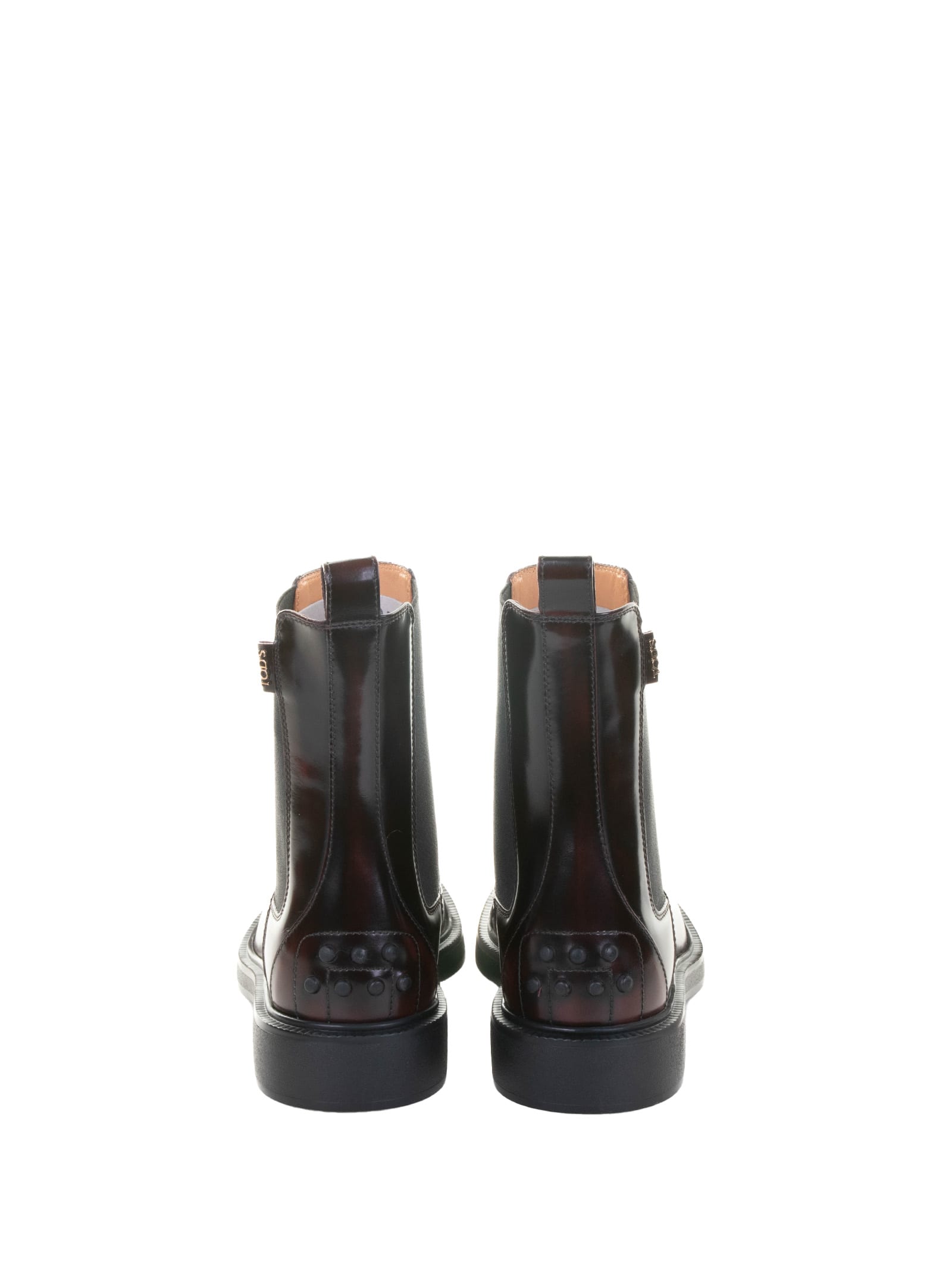 Tod's Tods Patent Leather Chelsea Boots In Brown