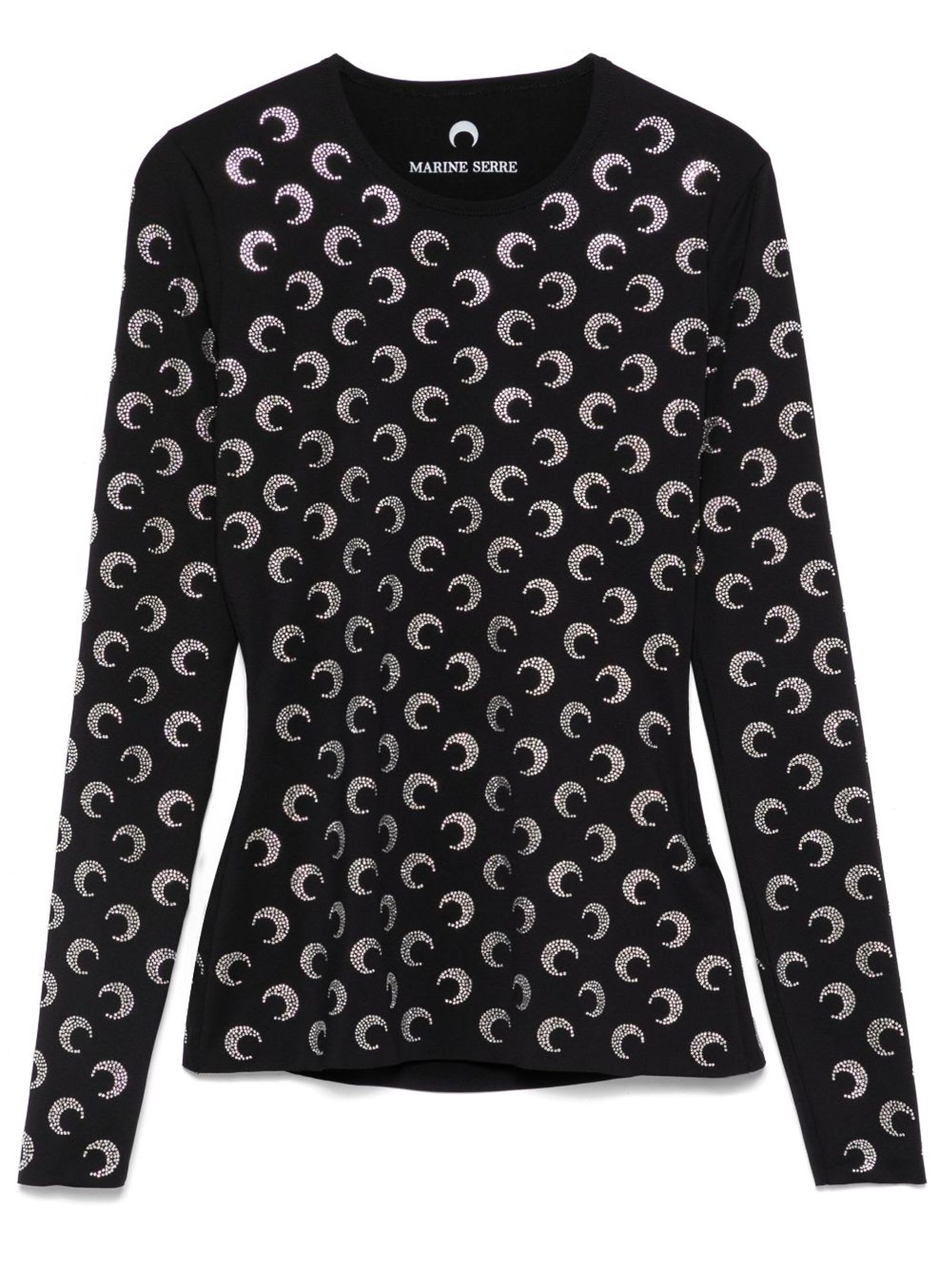 Crescent Moon-embellished Top