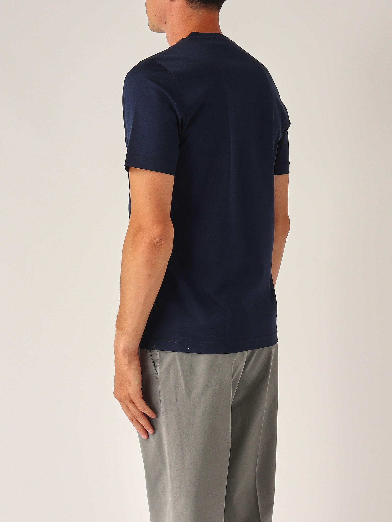 Gran Sasso M/c In Filo Di Scozia T-shirt In Blue