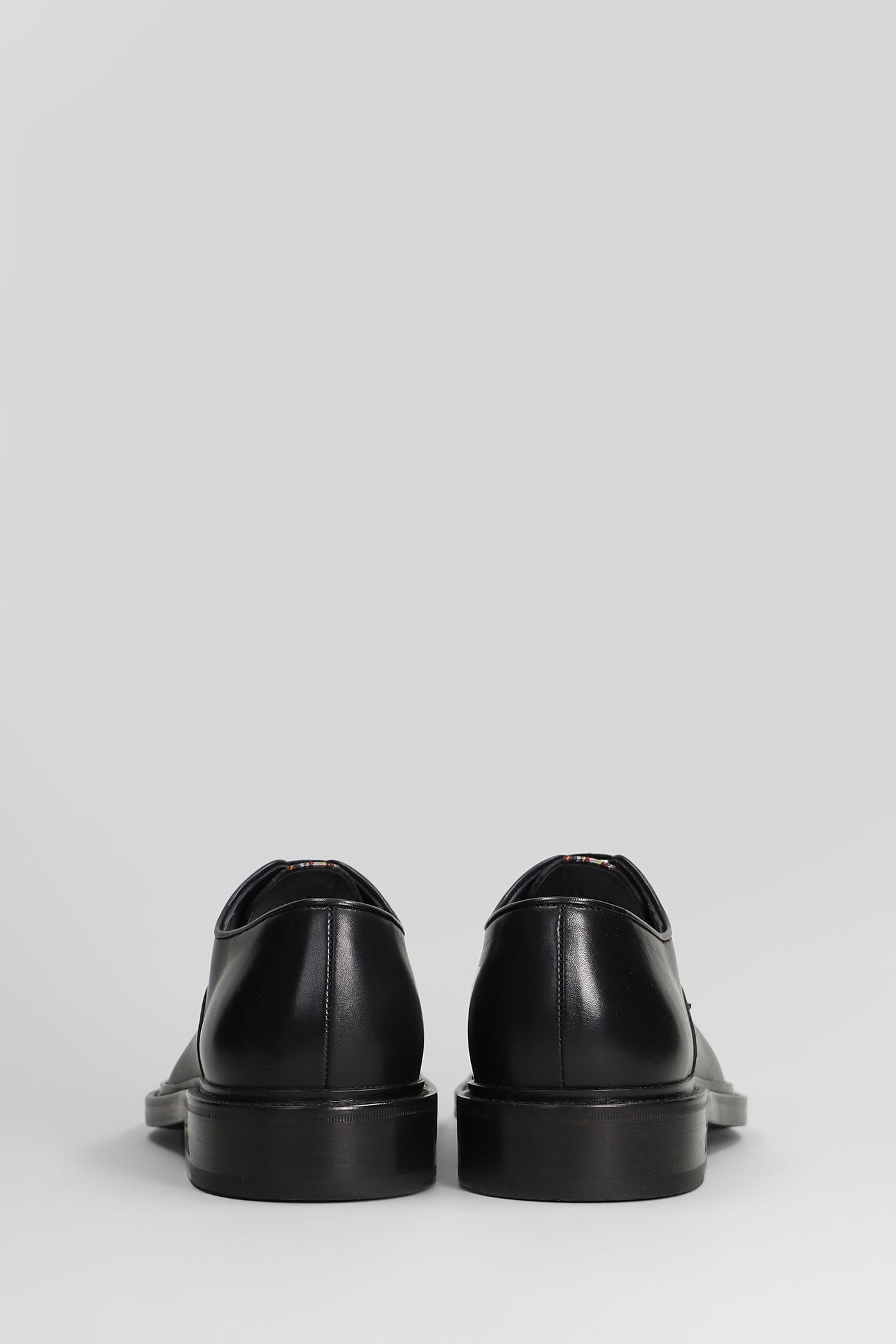 Paul Smith Lace Up Shoes In Black Leather In Black