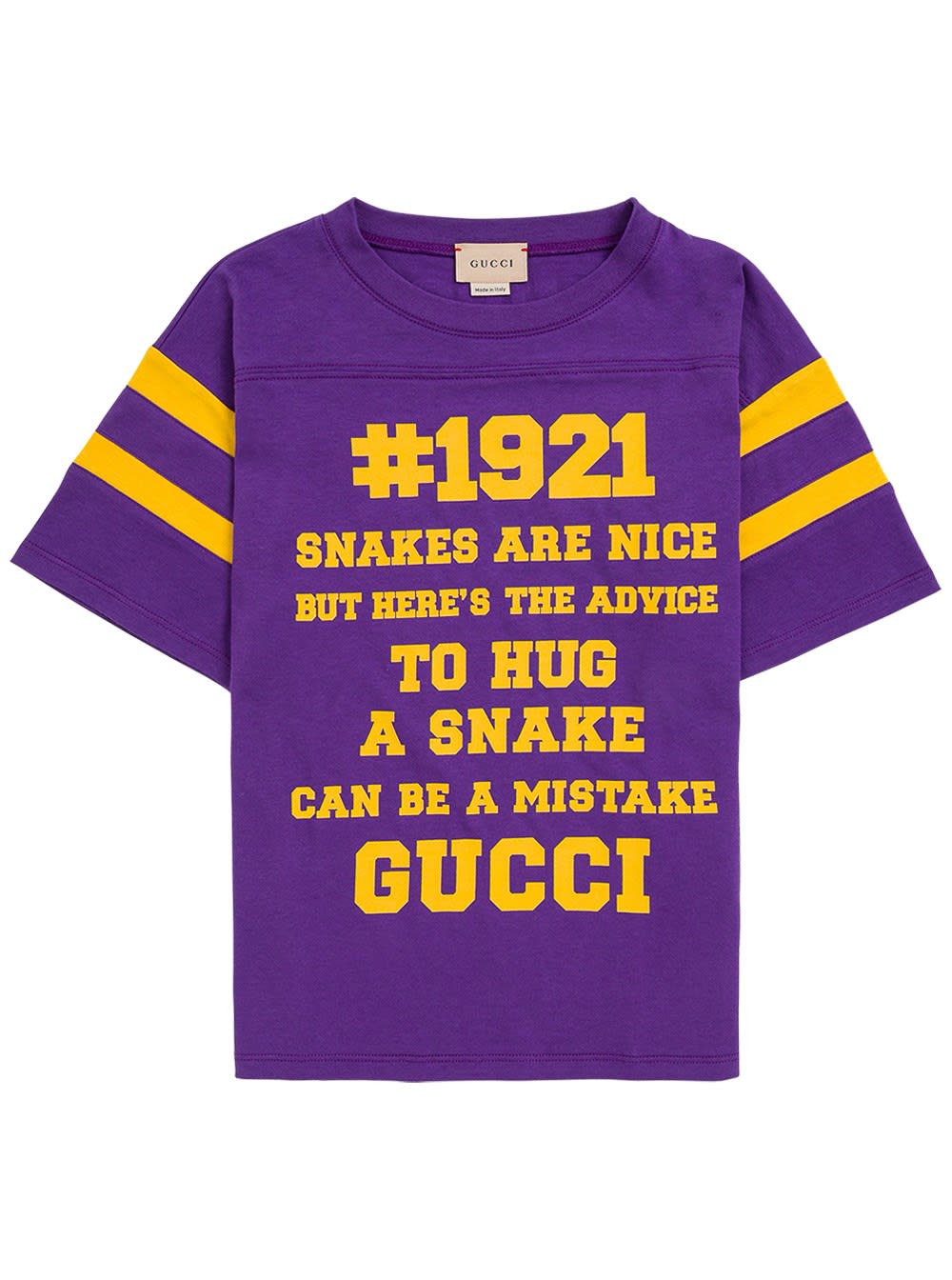 Gucci Purple Cotton T-shirt With Print