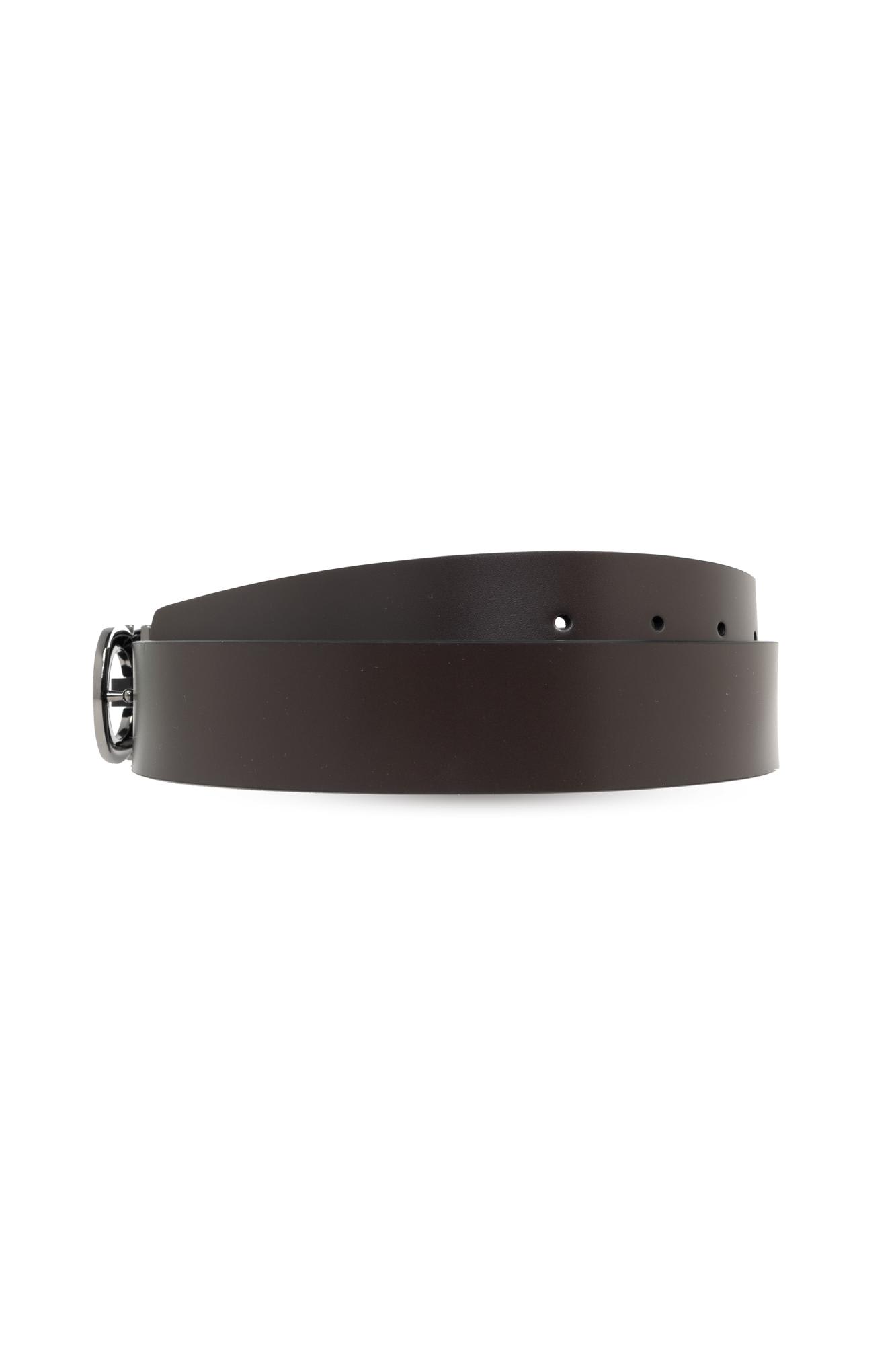 Shop Ferragamo Reversible Belt In Brown/black