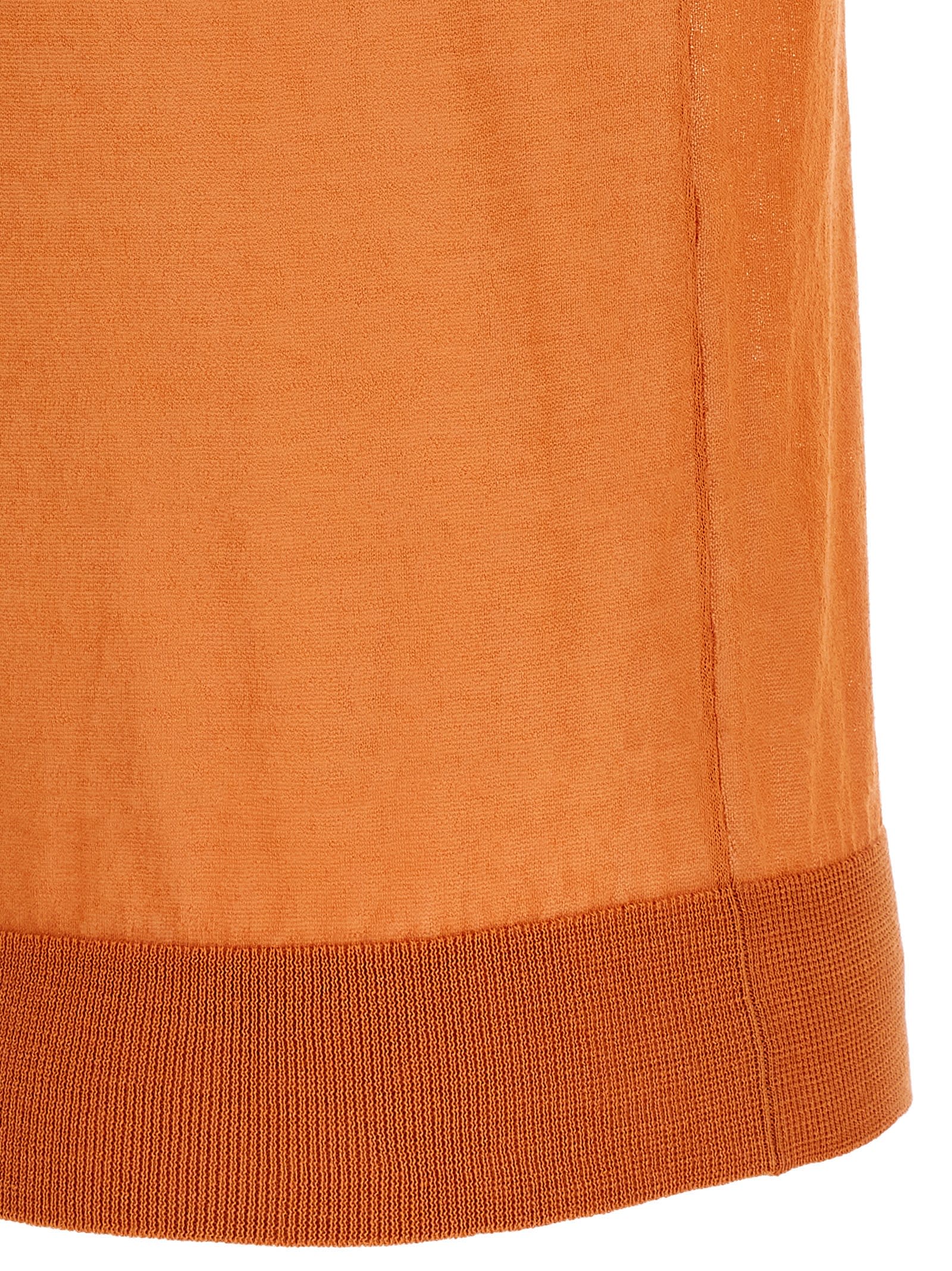 Dries Van Noten 'tamara' Crew Neck Vest In Orange