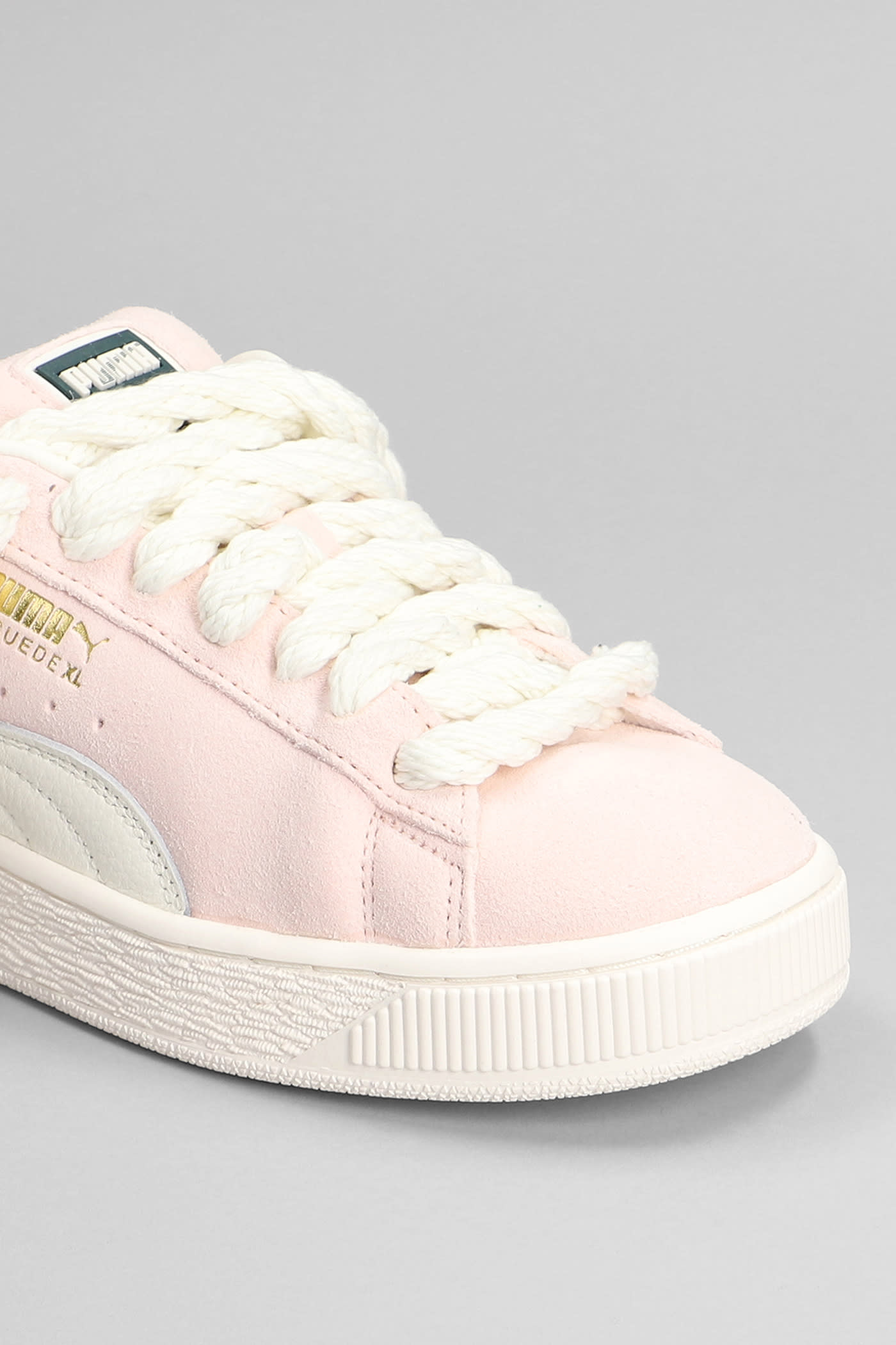 Puma Suede Xl Grape Sneakers In Rose-pink Suede In Rose-pink