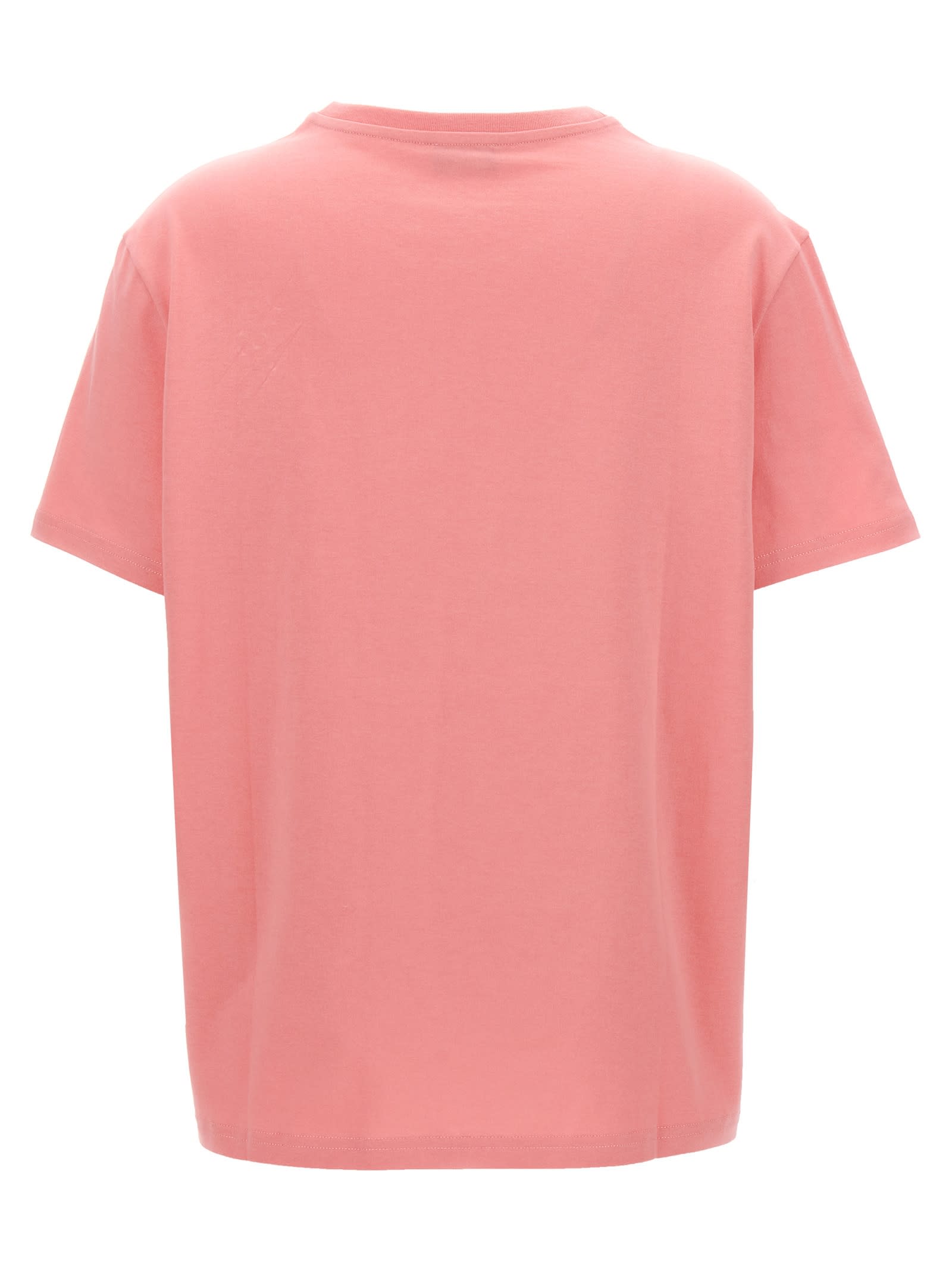 Shop Etro Logo Embroidery T-shirt In Pink