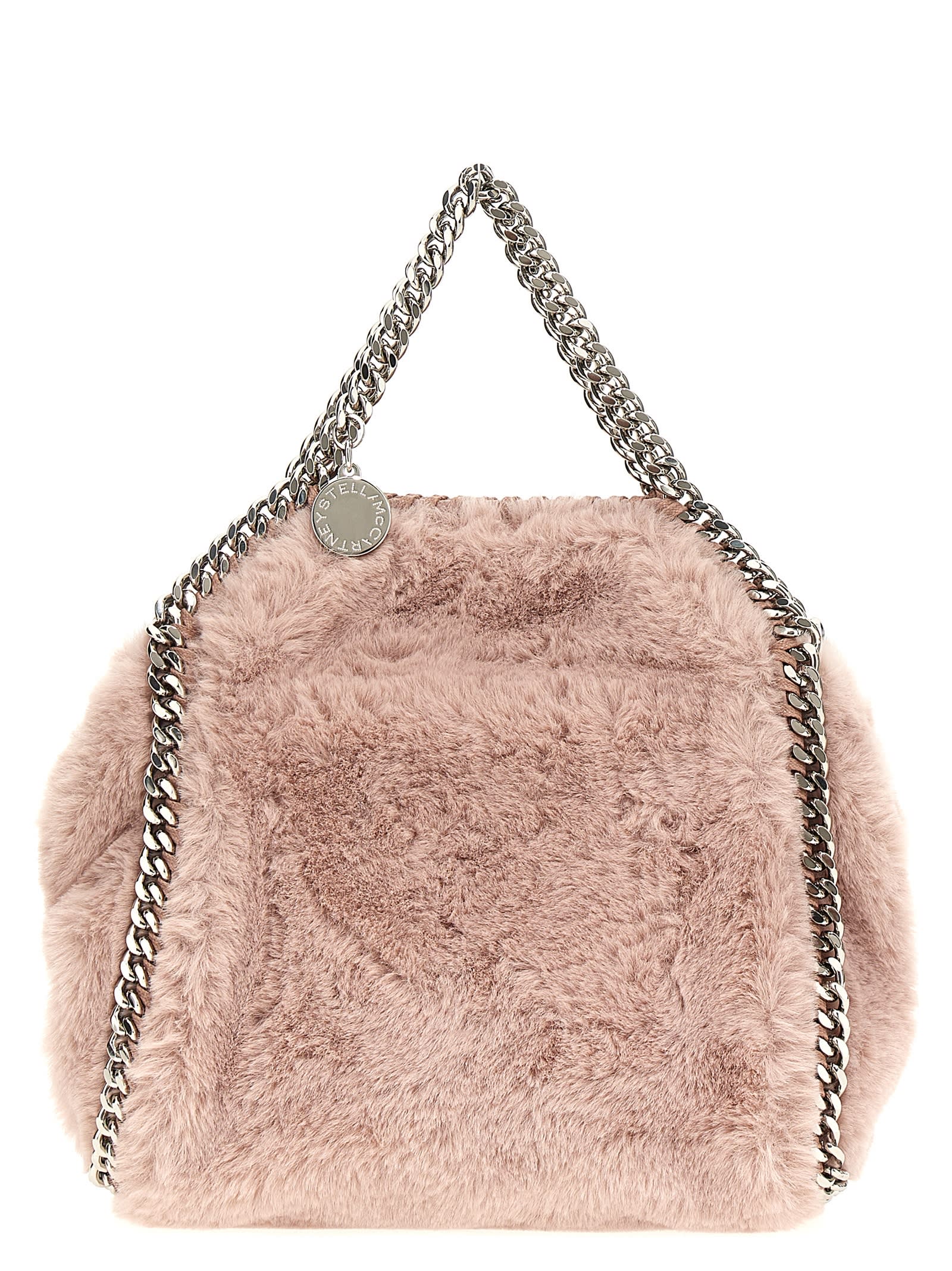 Shop Stella Mccartney Tiny Falabella Handbag In Pink