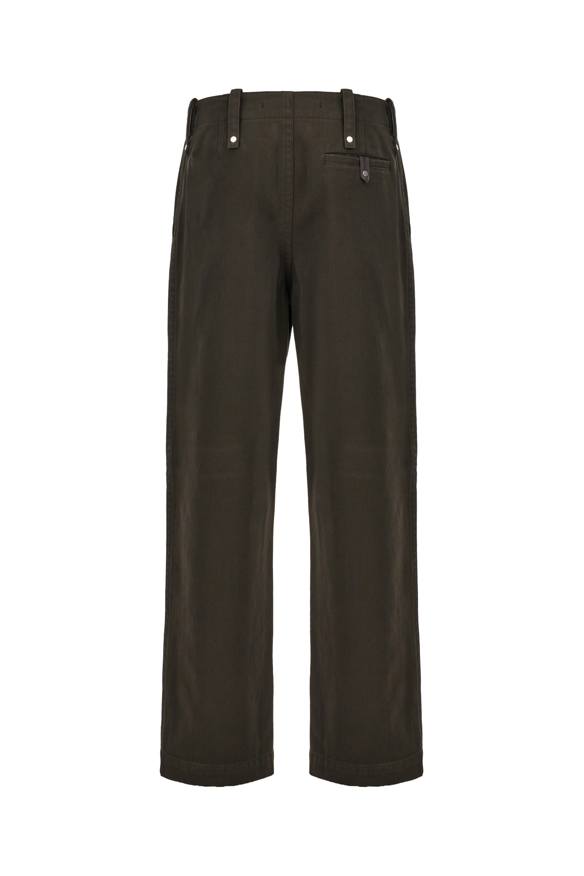 Shop Burberry Mud Cotton Pants In Otter