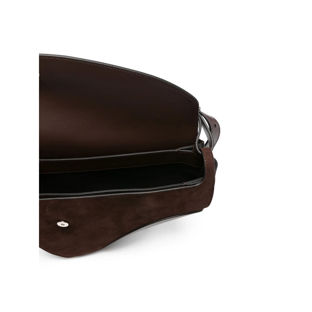 Neous Leather Shoulder Bag In Brown