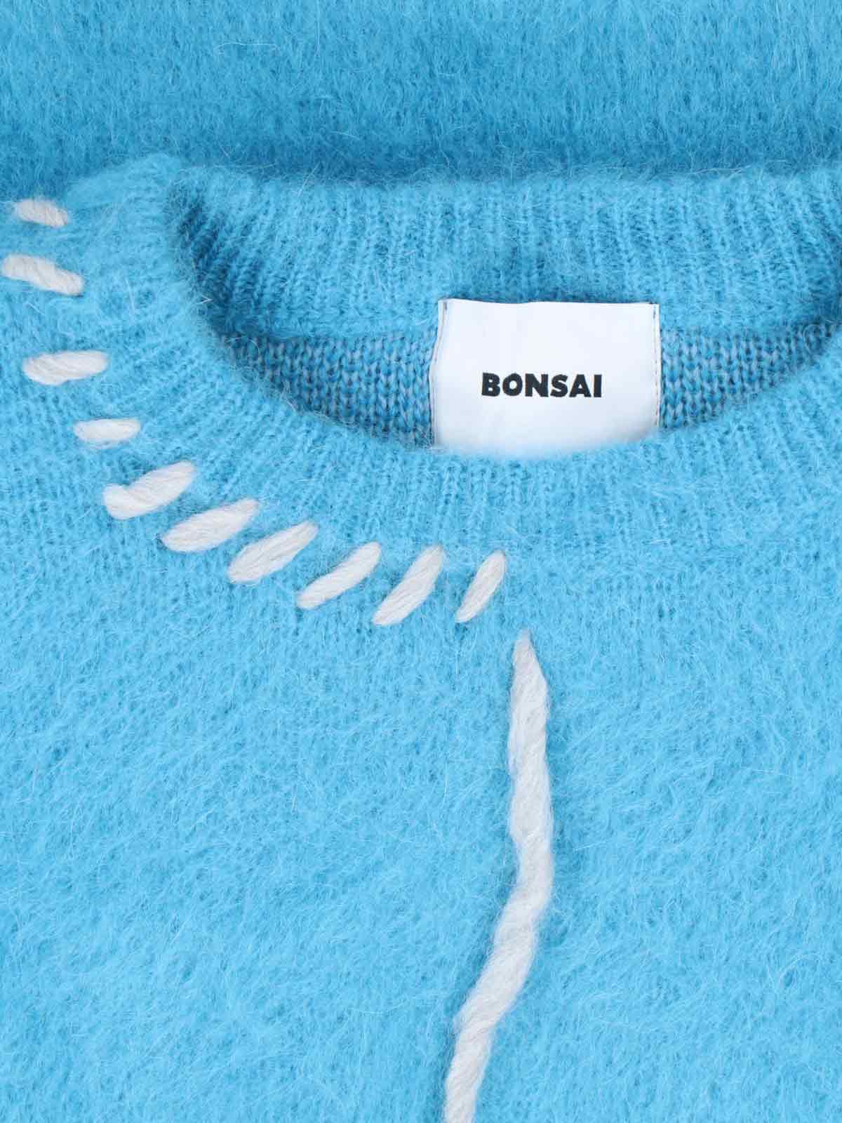 Shop Bonsai Crewneck Sweater In Light Blue