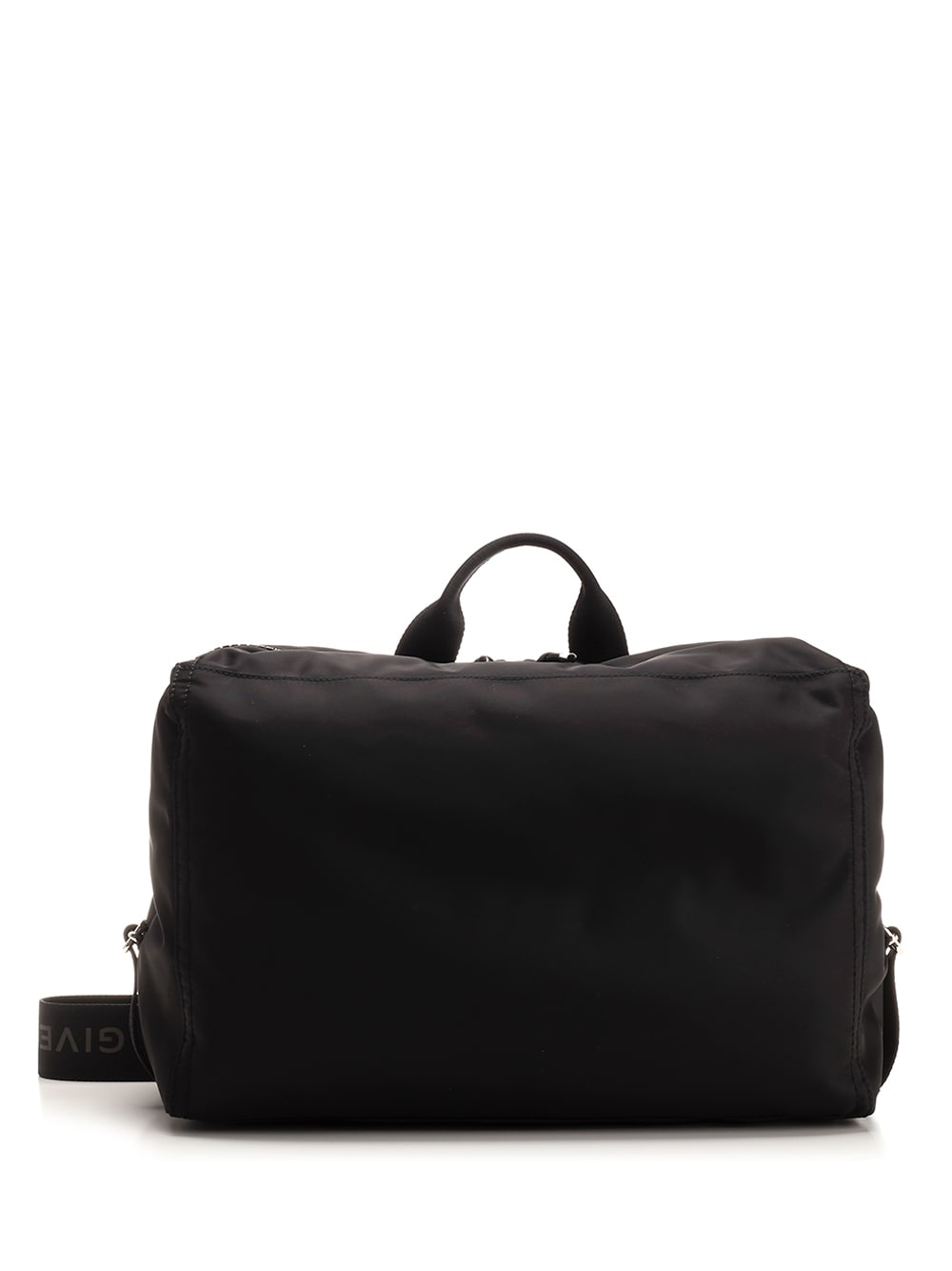 Shop Givenchy Medium Pandora Bag In Nylon In Black