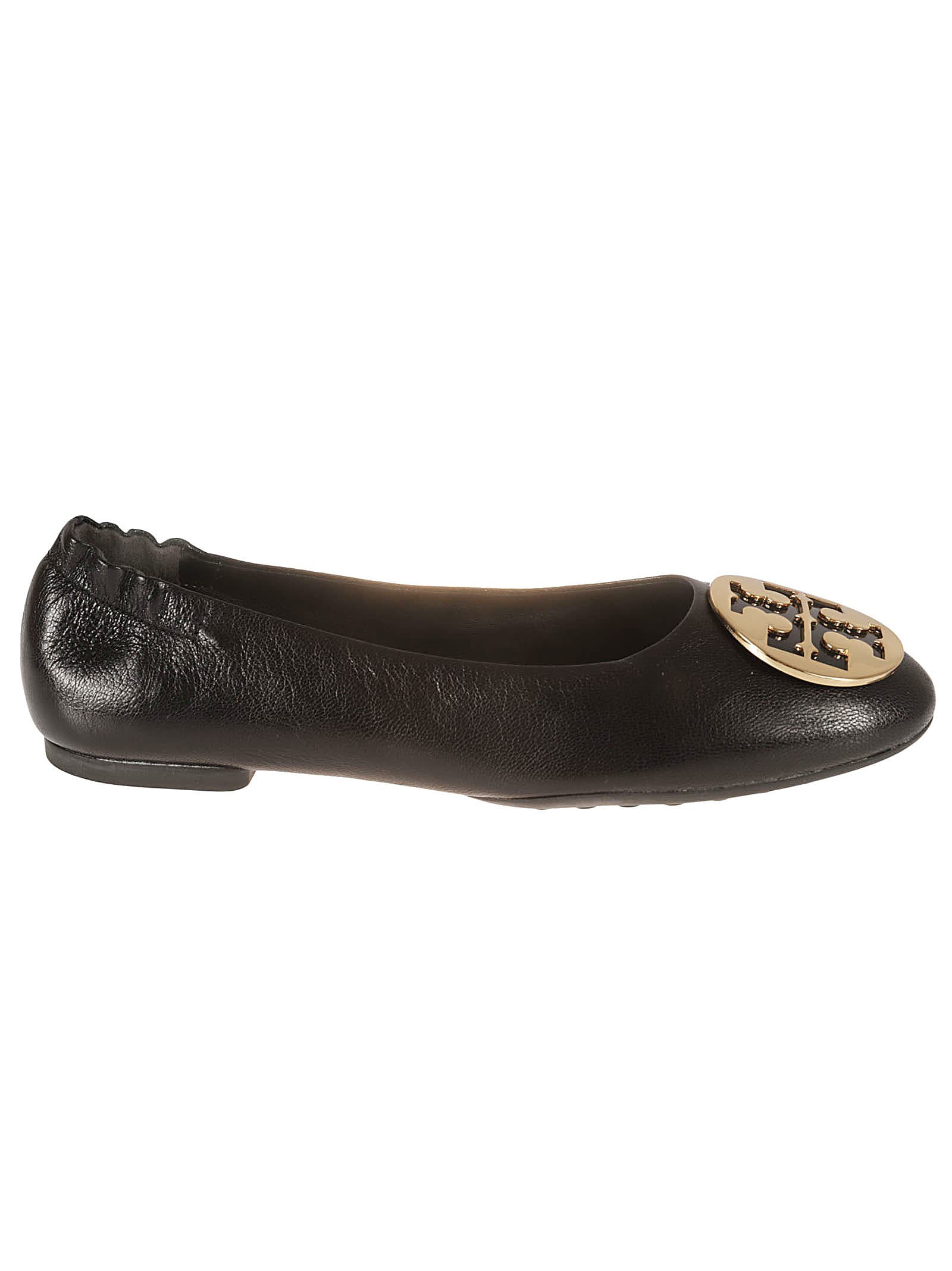 Tory Burch Claire Ballerinas In Perfect Black