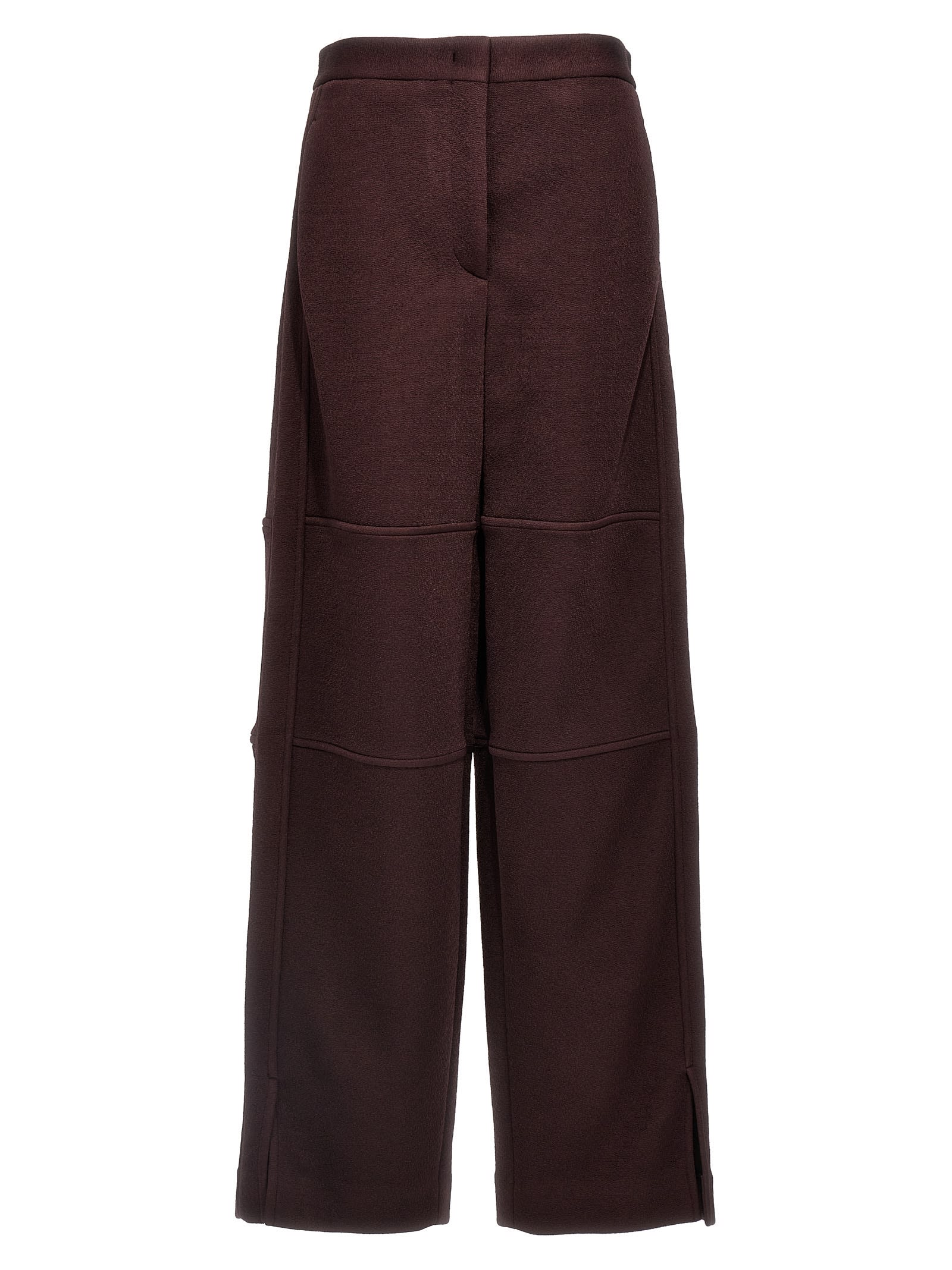 Shop Jil Sander Viscose Blend Pants In Purple