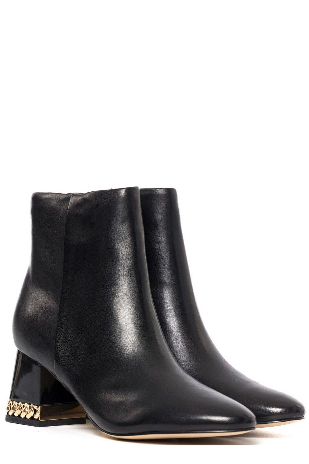 Shop Guess Zip-up Ankle Boots In Black