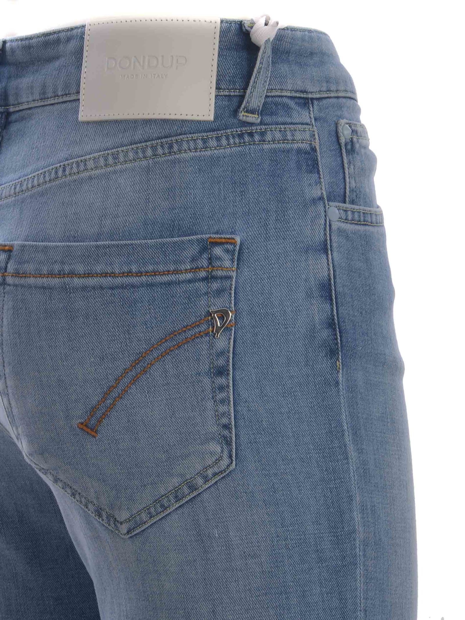 Shop Dondup Jeans  Koons Made Of Denim In Denim Azzurro Chiaro
