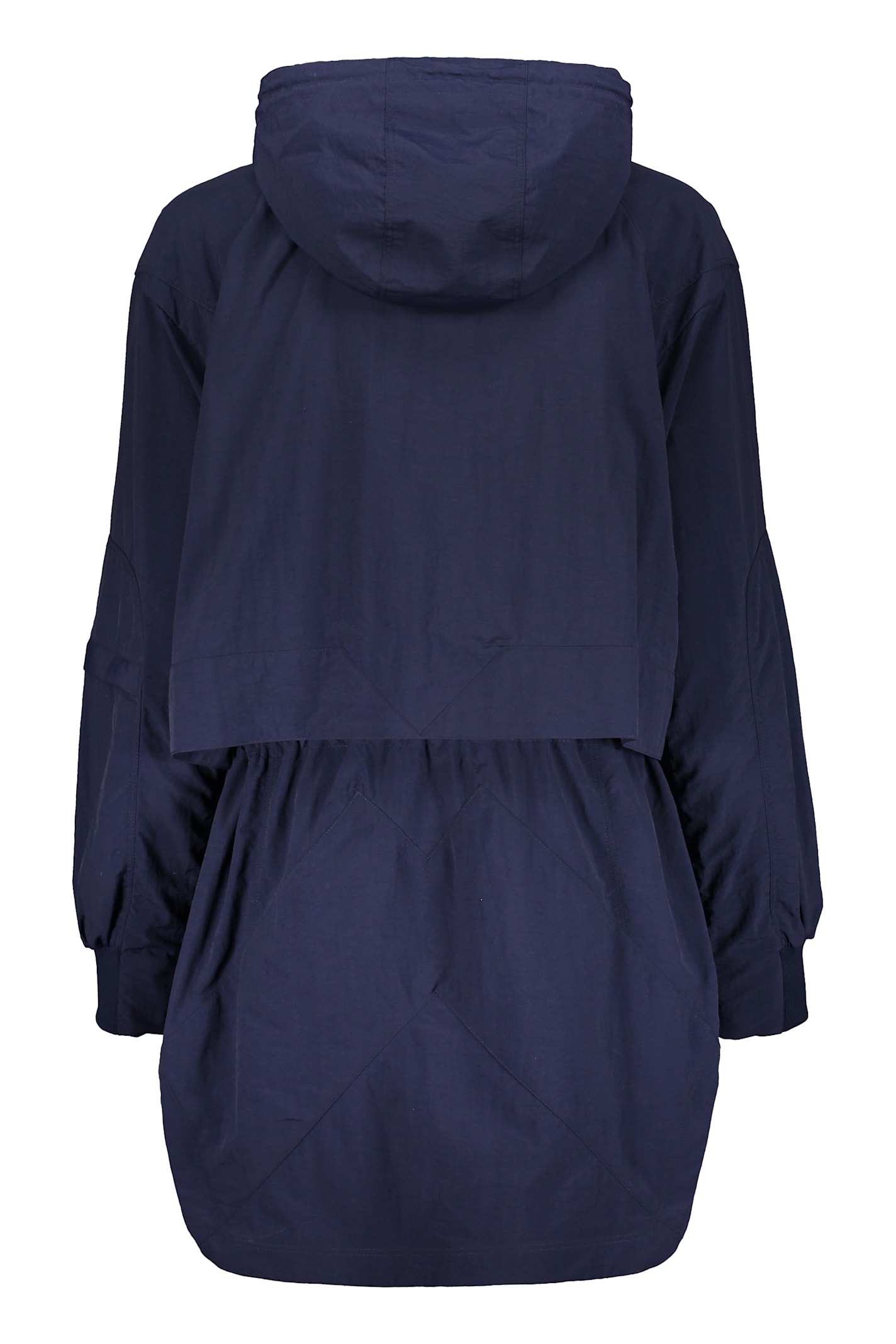 Kenzo Technical Fabric Hooded Jacket In Blue