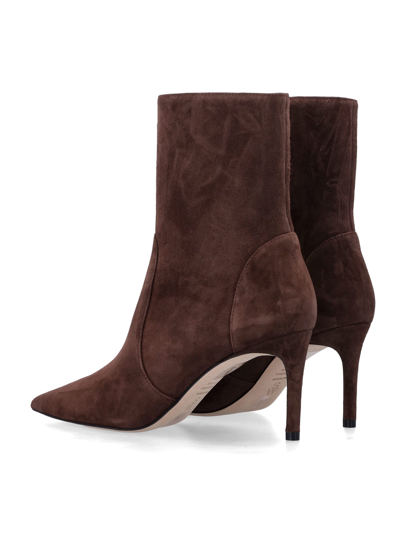 Stuart Weitzman Power Zip 75 Ankle Boots In Brown