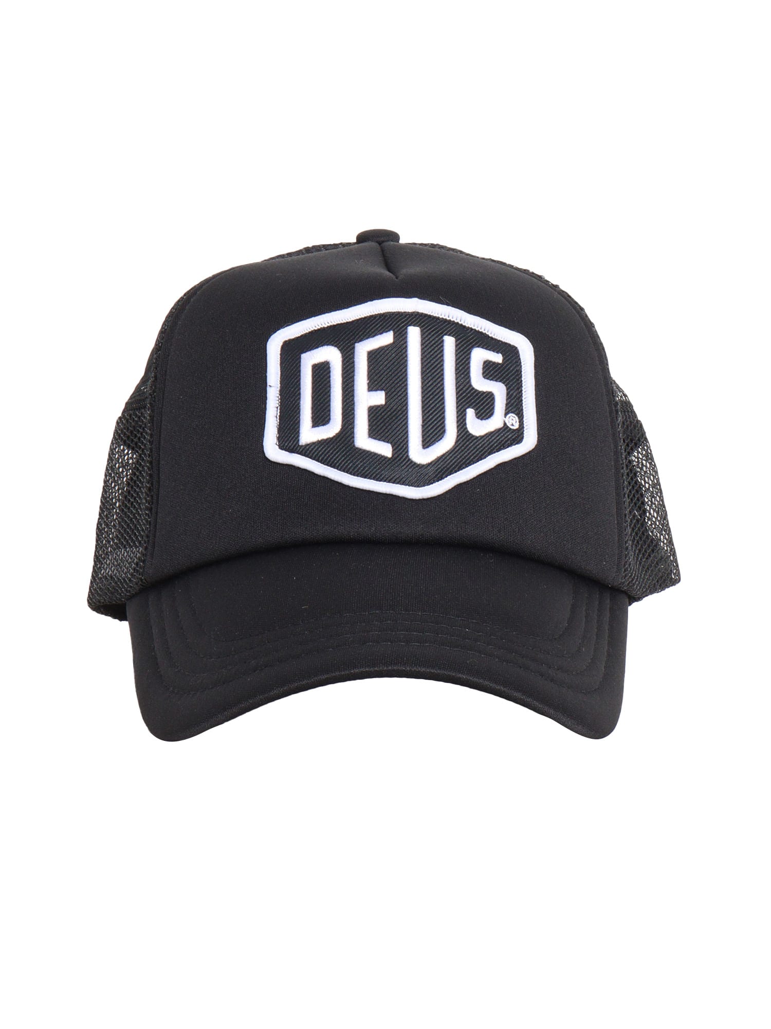 Shop Deus Ex Machina Baylands Trucker Cap In Black