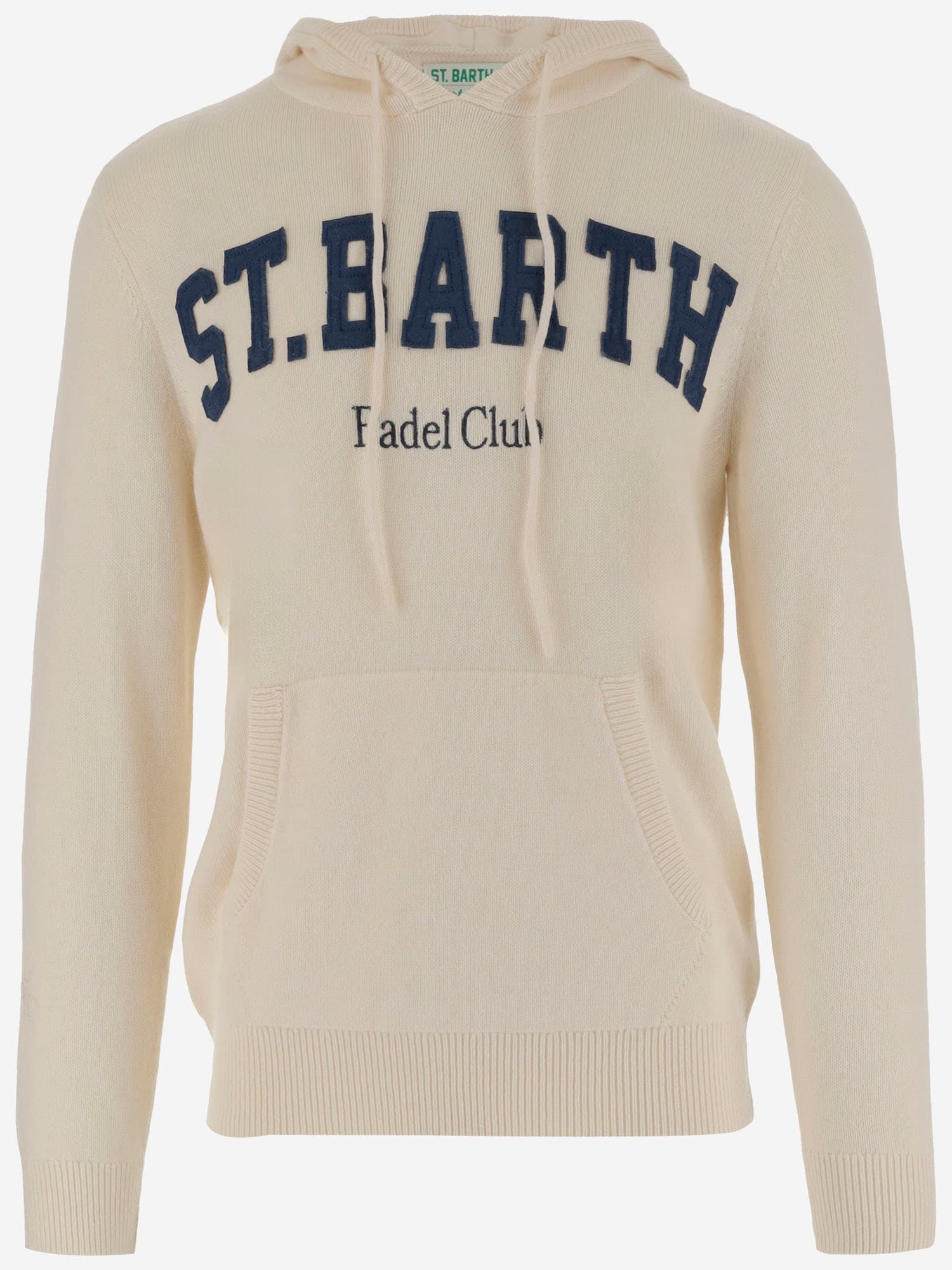 Wool Blend Knit Sweatshirt With Logo