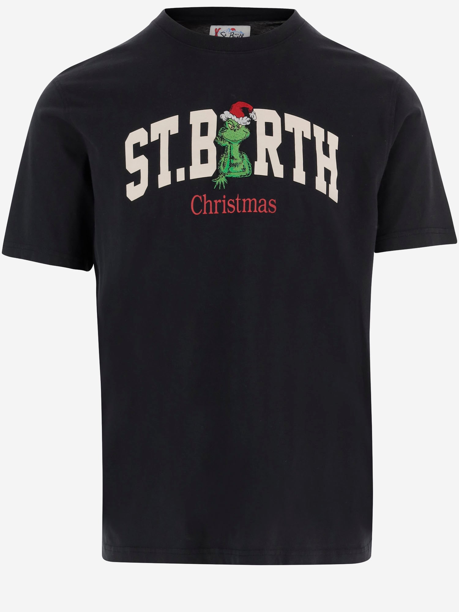 Mc2 Saint Barth Logo-print Short-sleeve T-shirt In Black