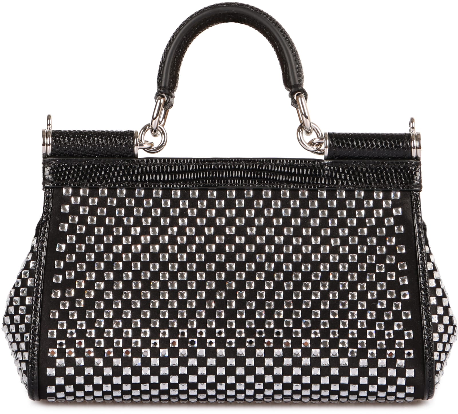 Shop Dolce & Gabbana Sicily Small Handbag In Black