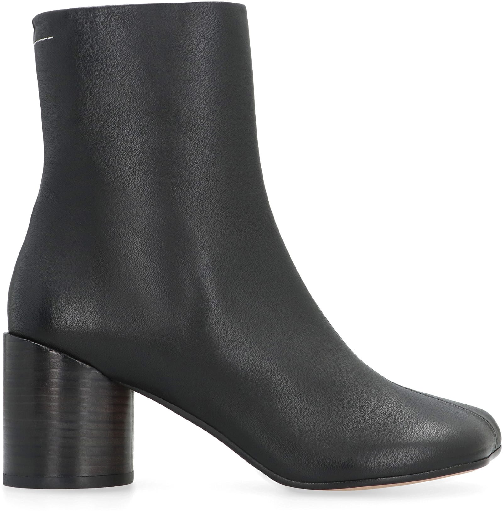 Shop Mm6 Maison Margiela Anatomic Leather Ankle Boots In Black