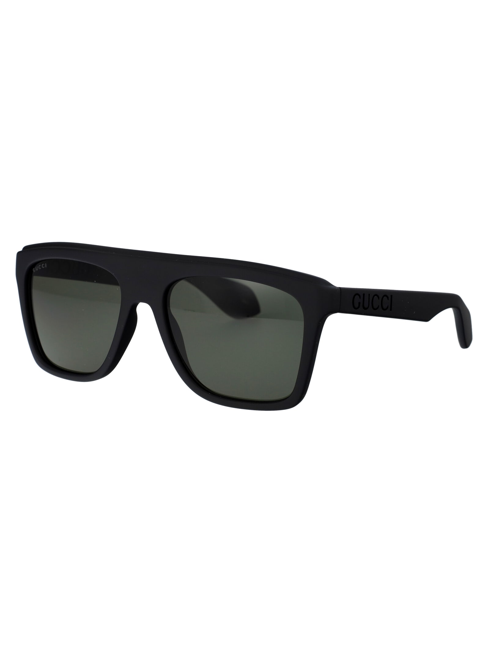 Gucci Shield Frame Sunglasses In Black