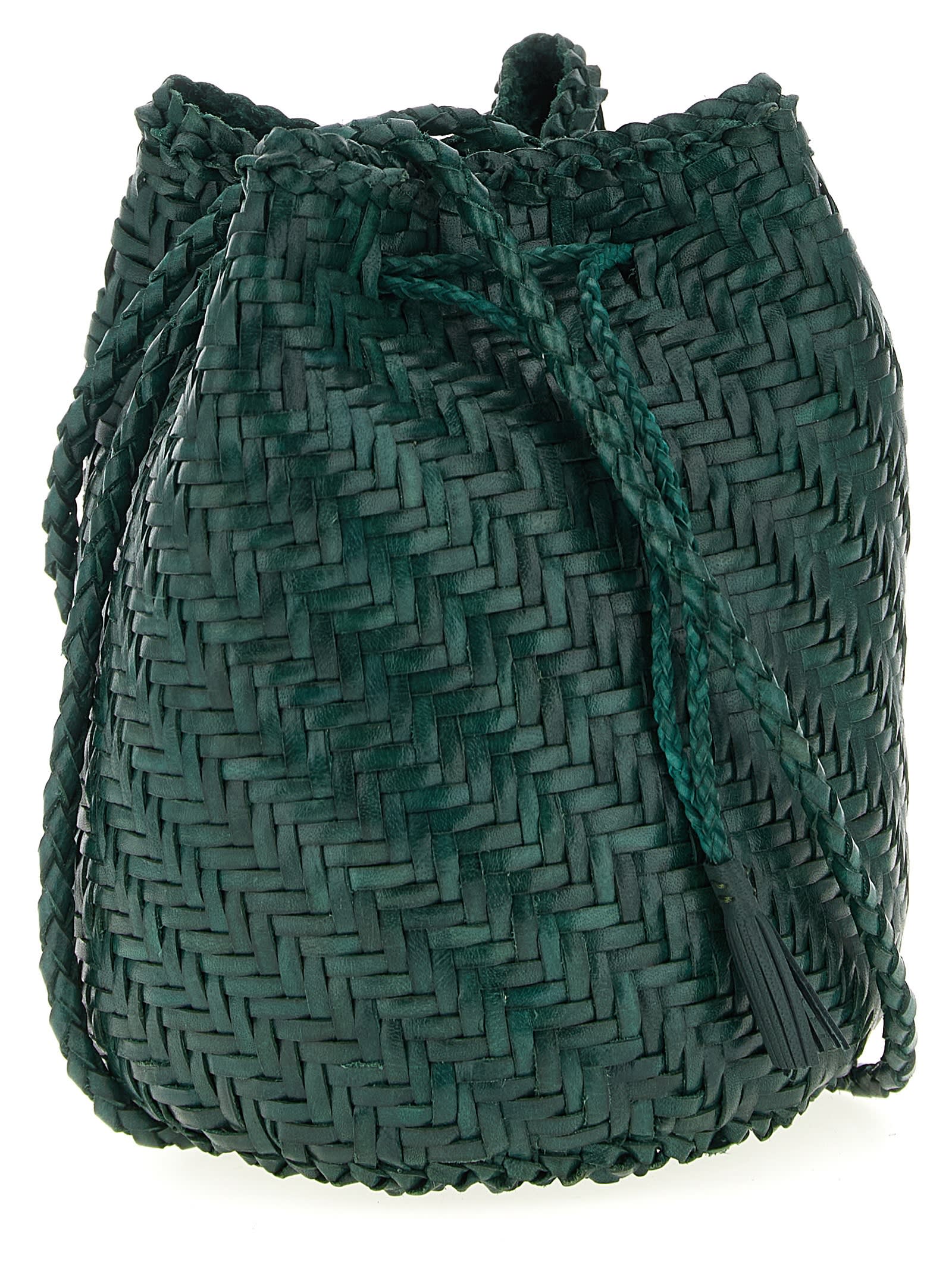 Dragon Diffusion Pompom Double Jump Crossbody Bags Green In Green