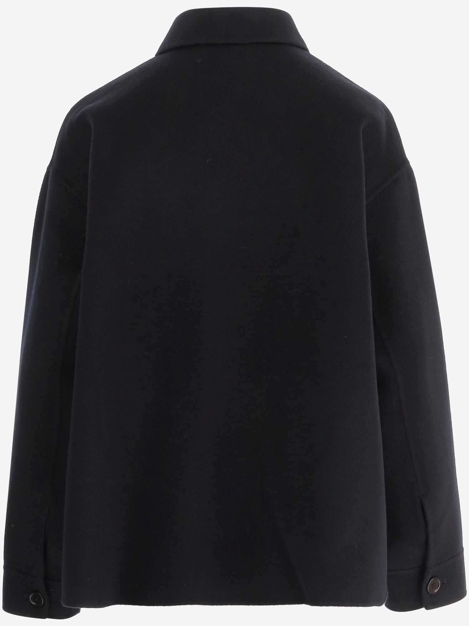 Aspesi Buttoned Shirt Jacket In Blue