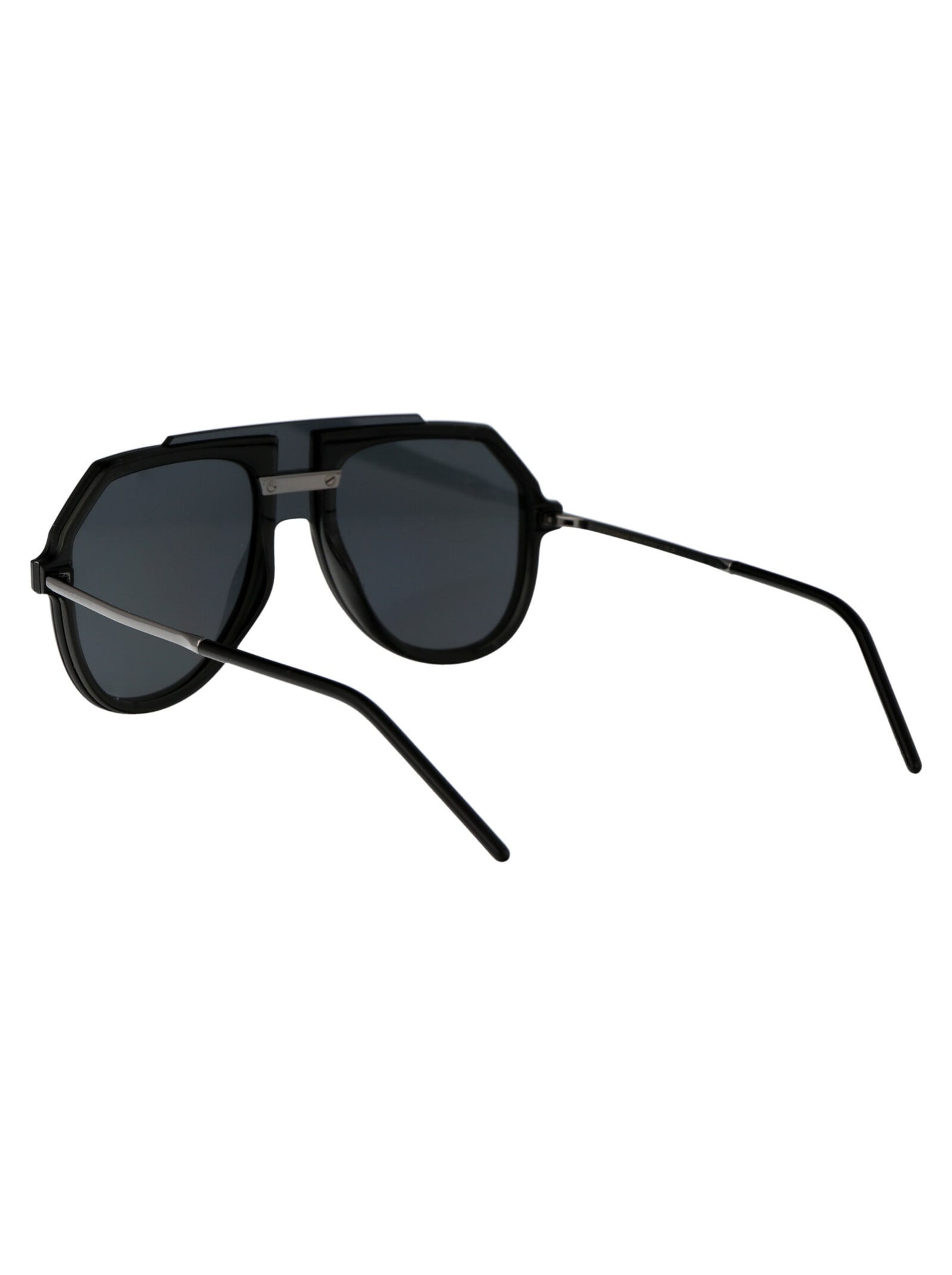 Shop Dolce &amp; Gabbana Eyewear 0dg6195 Sunglasses In 501/6g Black