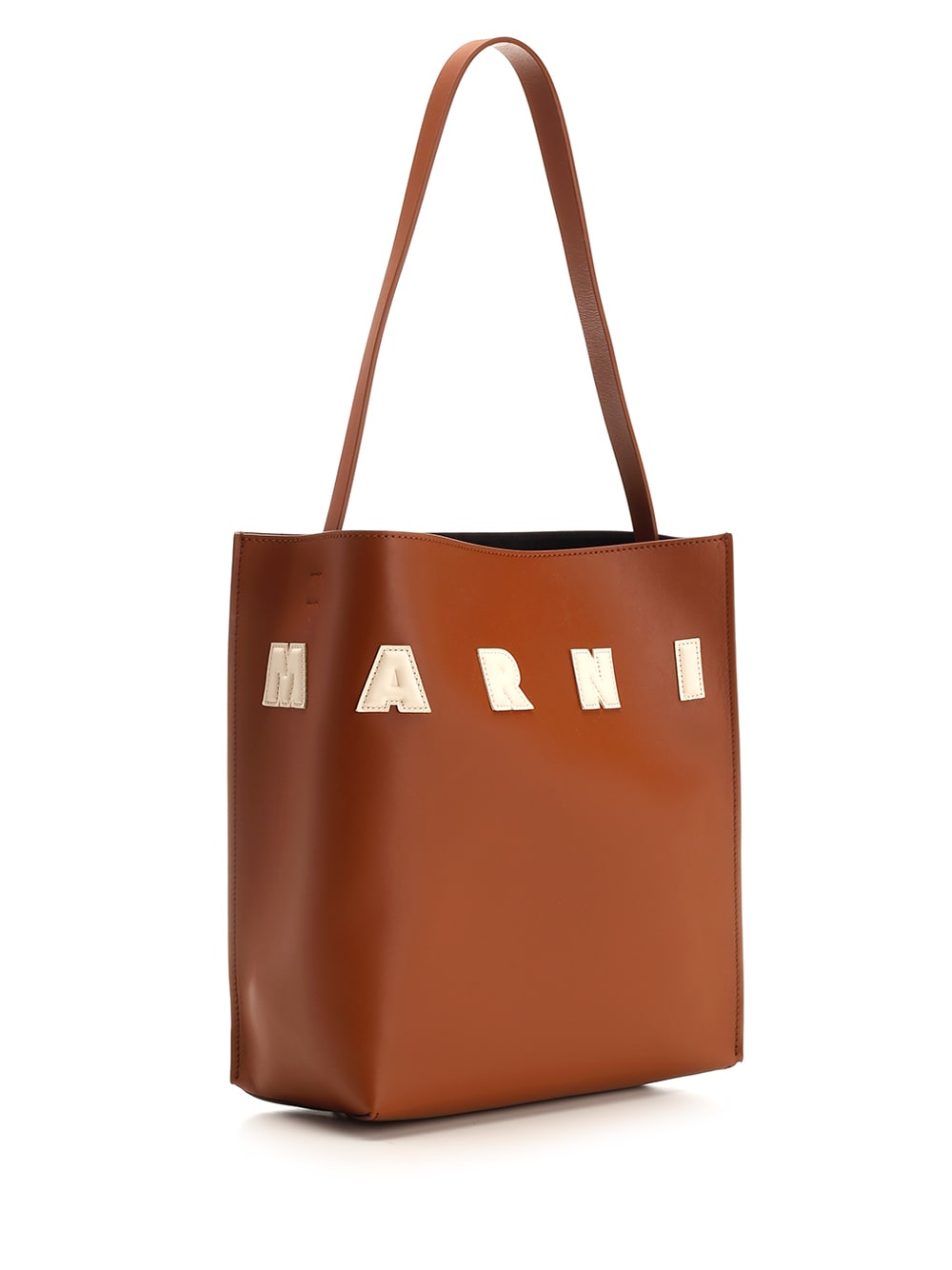 Shop Marni Small Museo Shoulder Bag In Leather