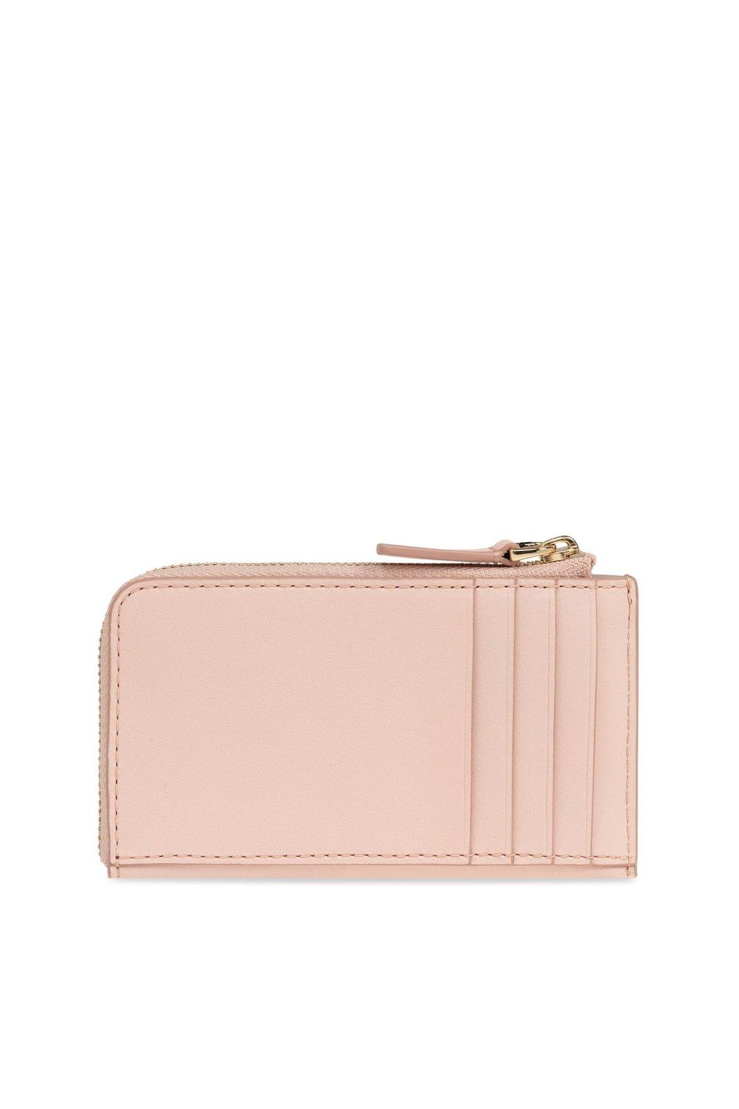 Marc Jacobs The Covered J Marc Top Zip Mutil Wallet In Rose