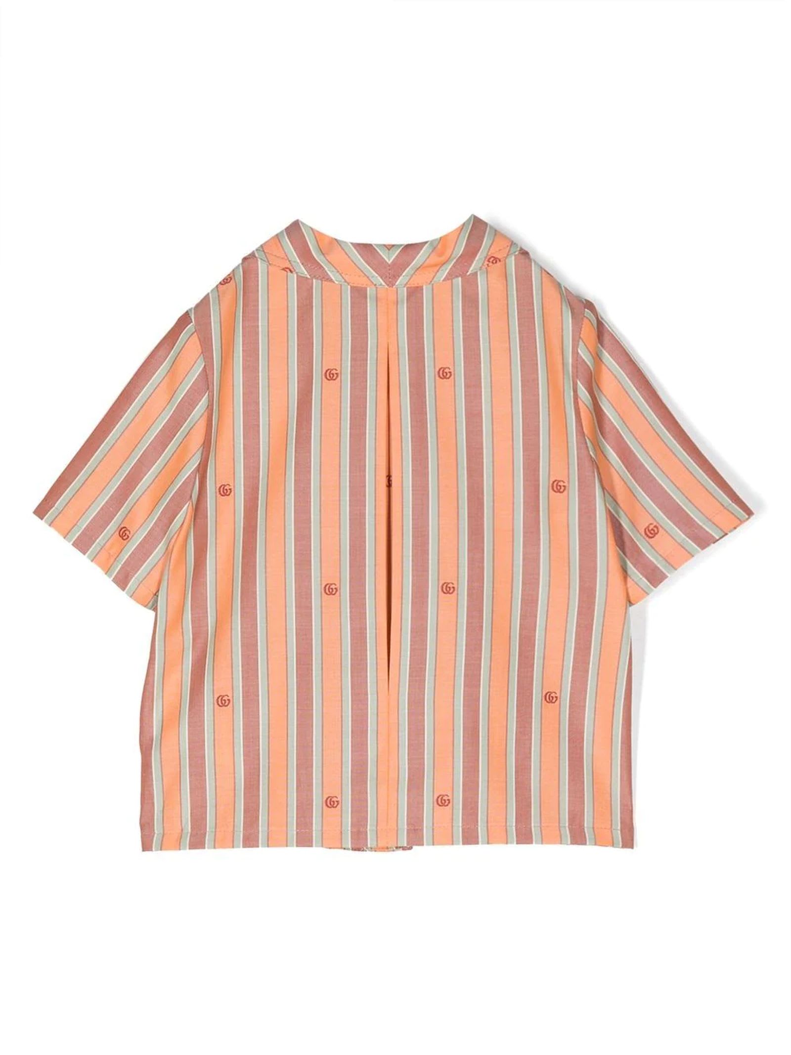 Shop Gucci Kids Shirts Orange
