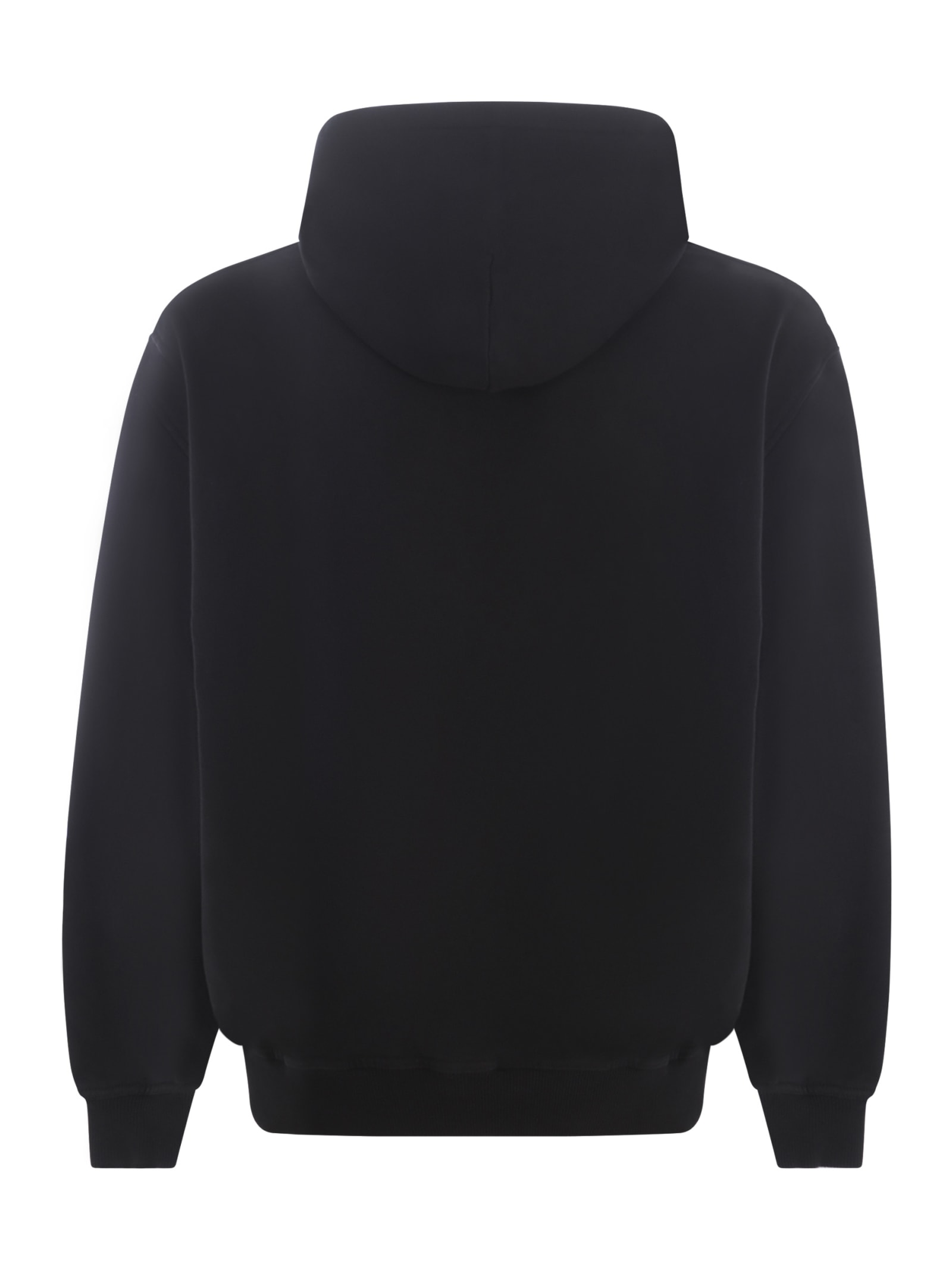 Shop Represent Hooded Sweatshirt  In Cotton In Nero