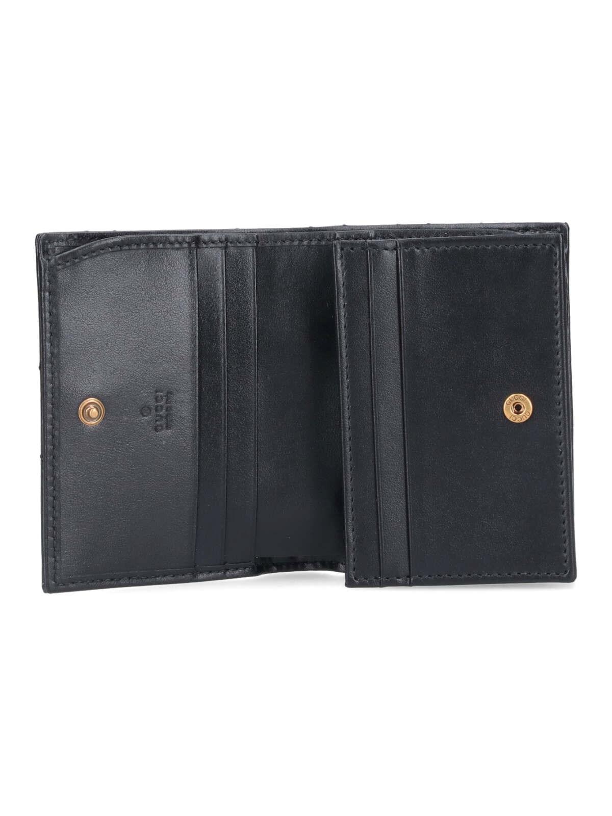 Shop Gucci Gg Marmont Small Wallet In Black