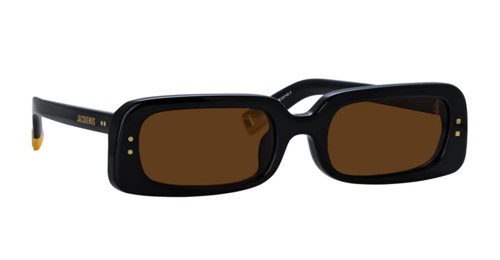 Shop Jacquemus Azzurro - Black Sunglasses In C1