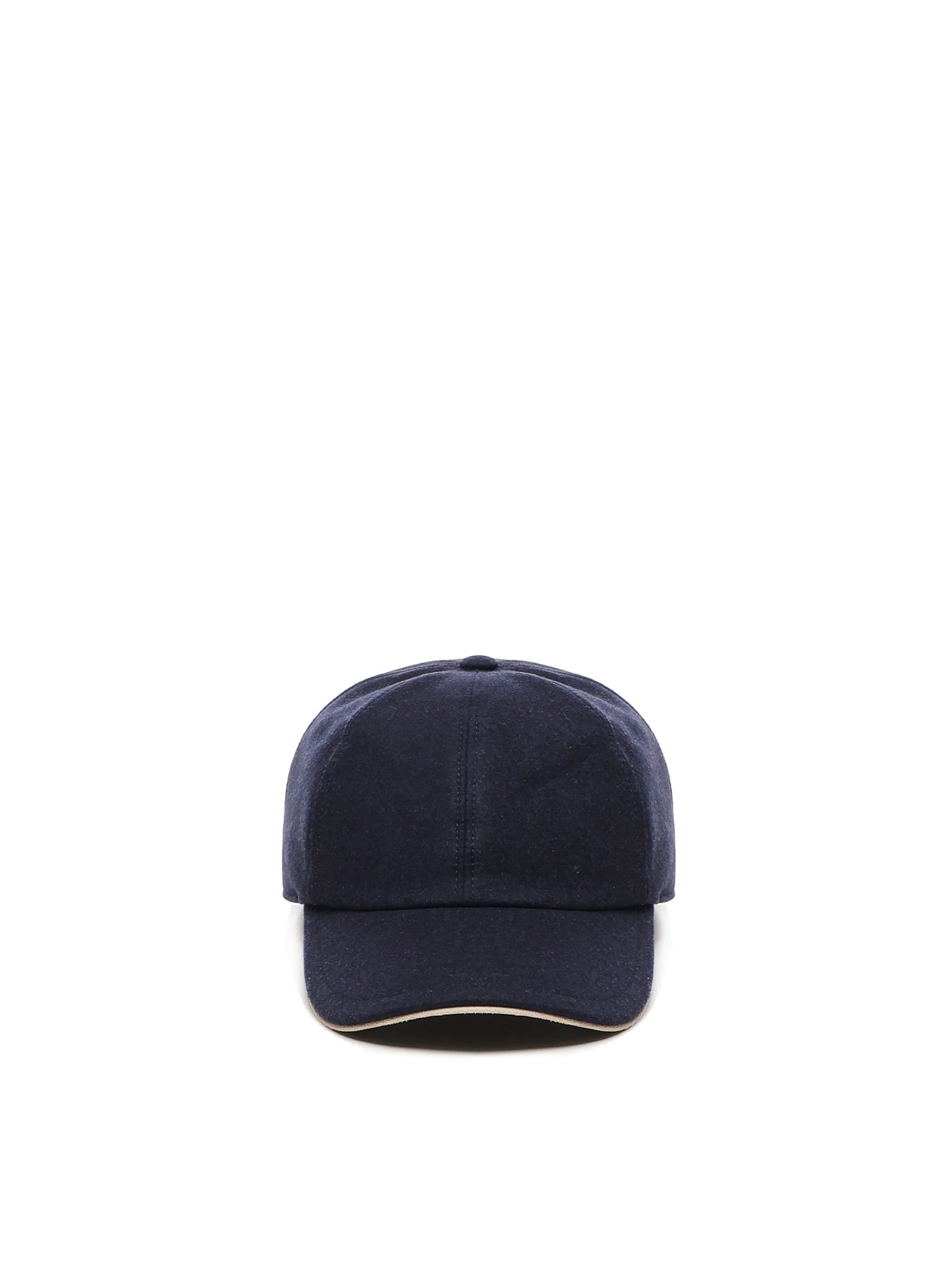 Eleventy Wool Baseball Cap In Blue