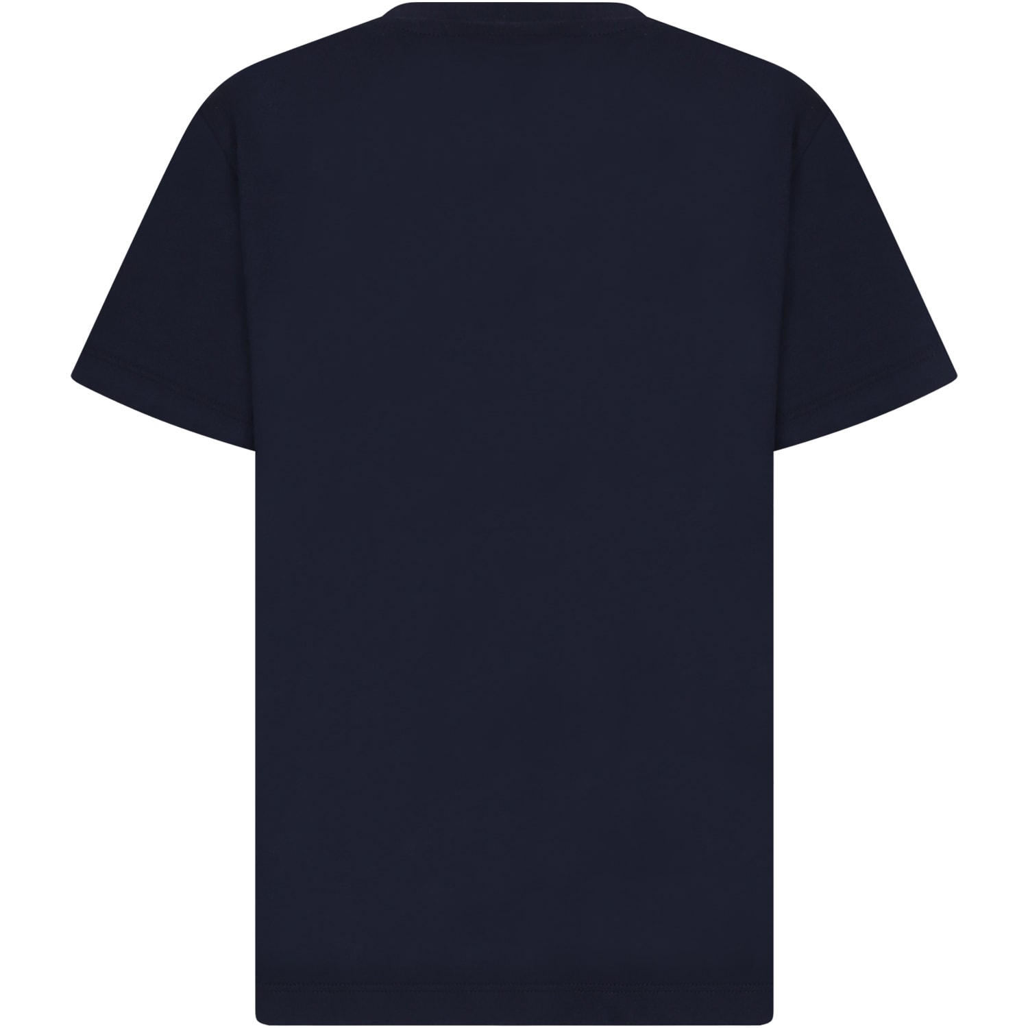 Shop Neil Barrett Blue T-shirt For Boy With Logo