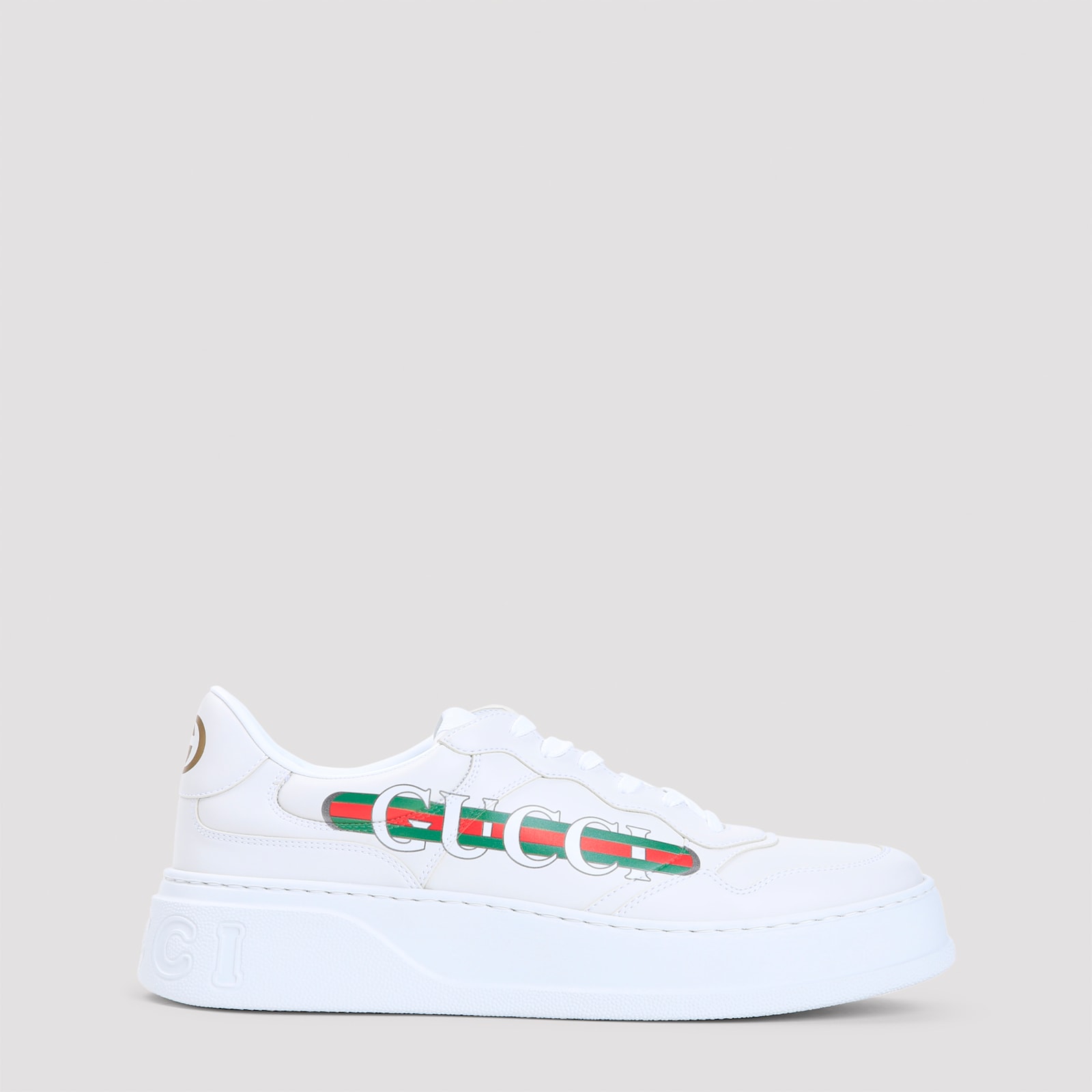 Shop Gucci Chunky Sneakers In Great White Gr.white