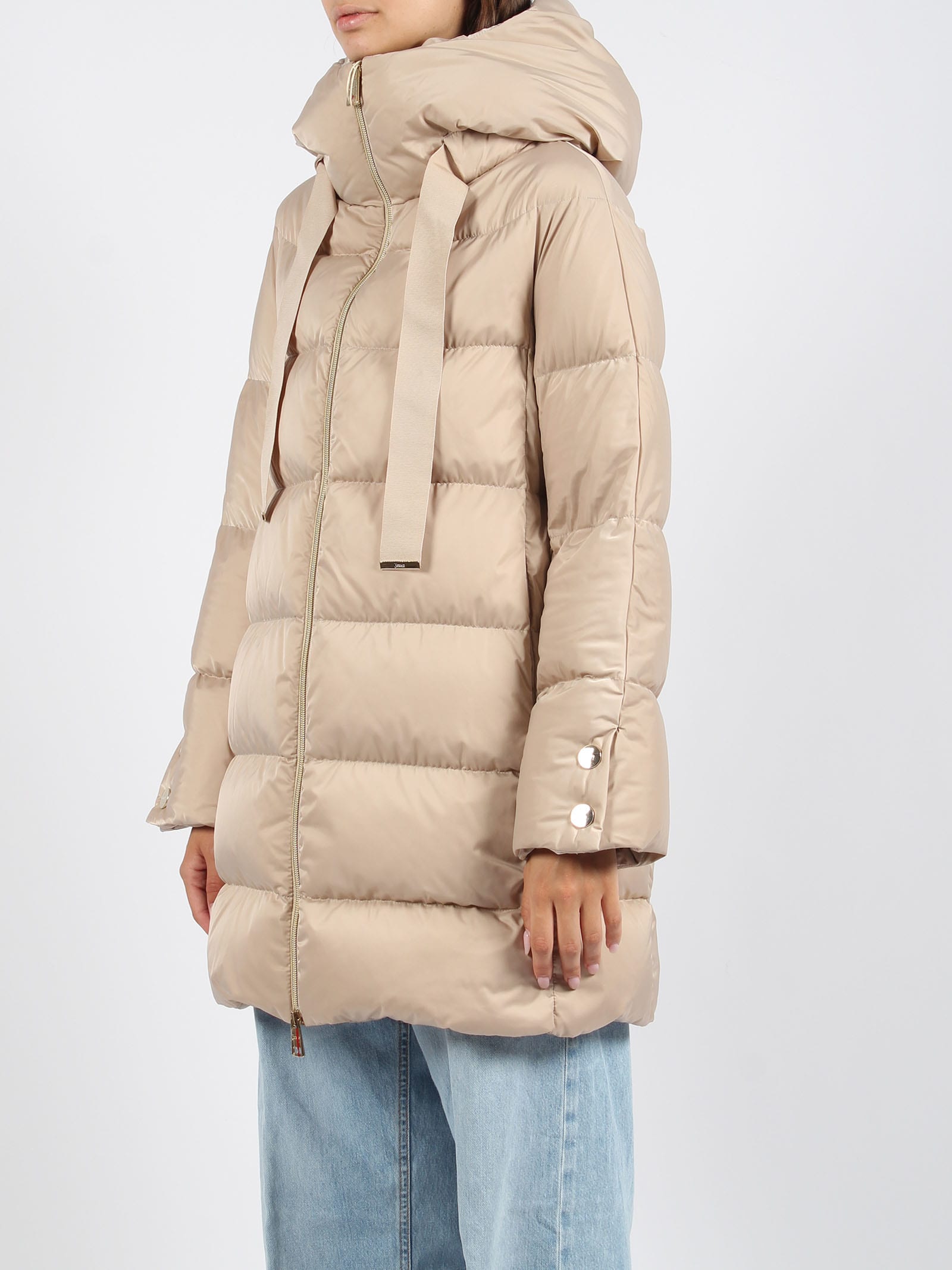 Shop Herno Nylon Ultralight Jacket In Nude & Neutrals