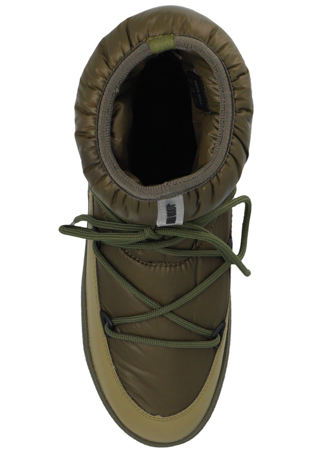 Shop Moon Boot Mtrack Low Padded Boots In Verde