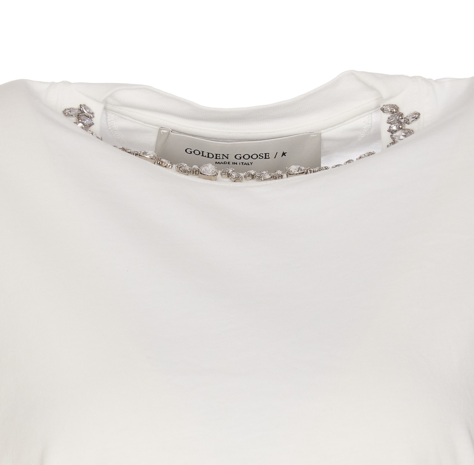 Shop Golden Goose T-shirt In Bianco