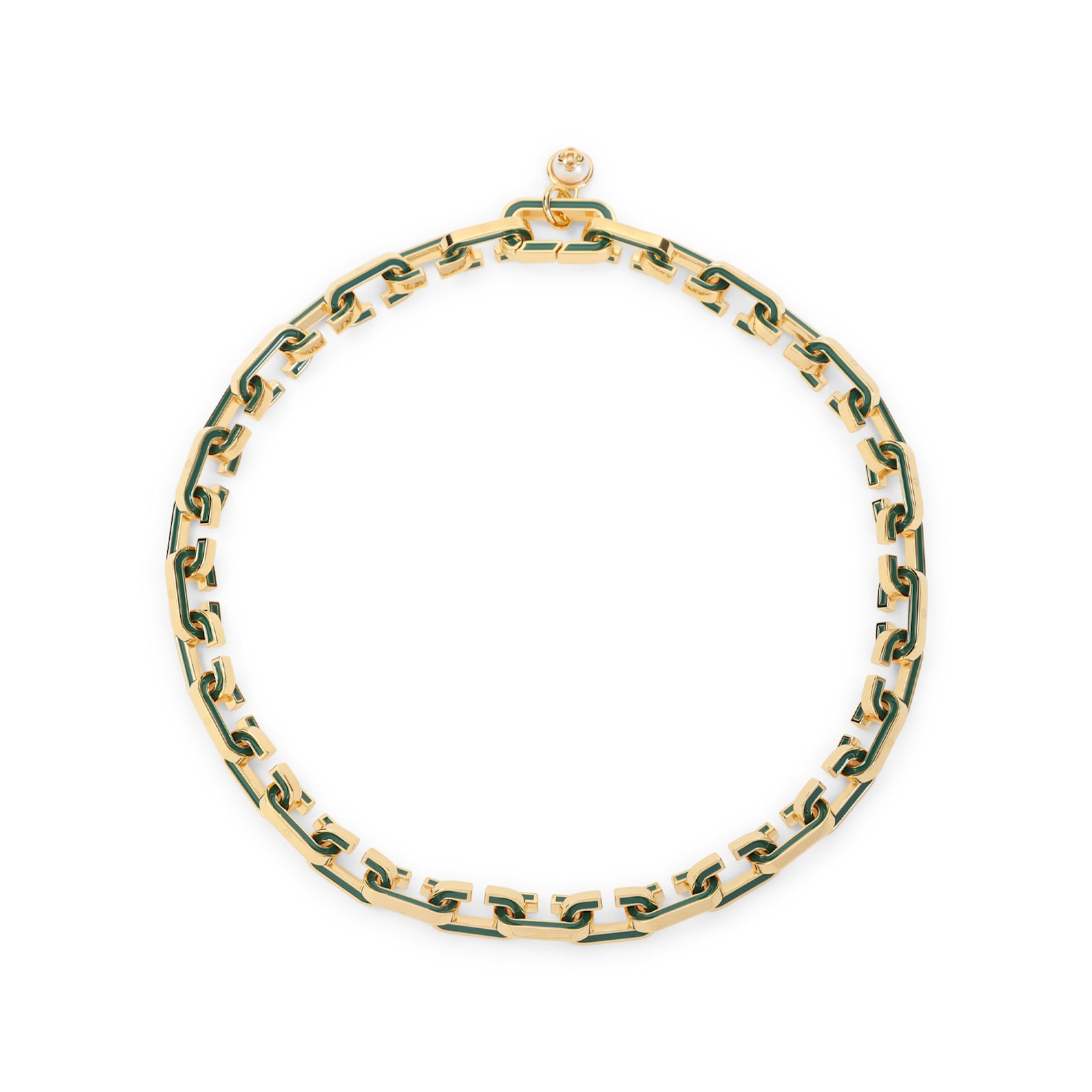 Casablanca Enamel C Link Necklace Men In Gold