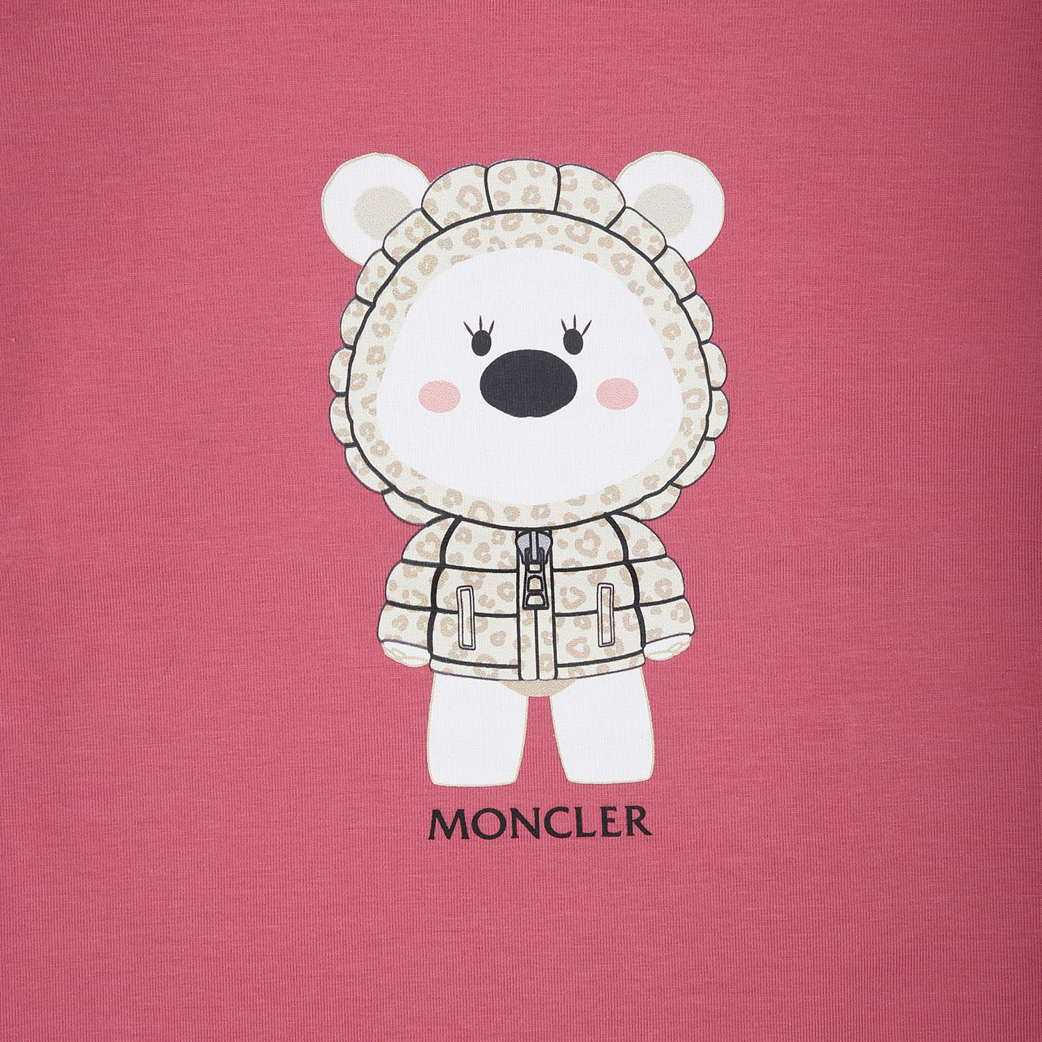 Moncler Fuchsia T-shirt For Baby Girl With Logo In Fuchsia