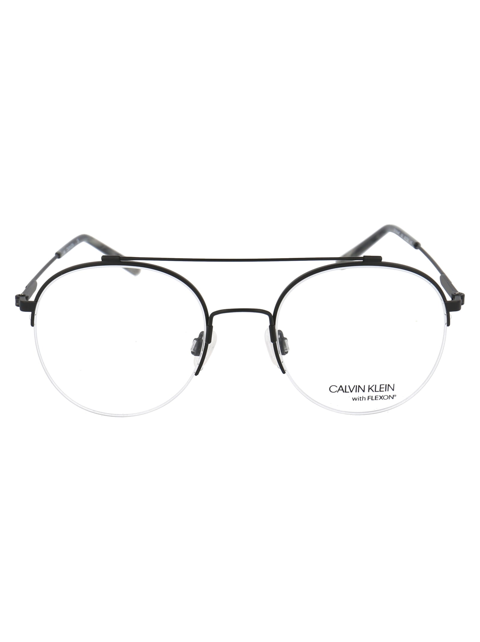 Shop Calvin Klein Ck19144f Glasses In 001 Satin Black