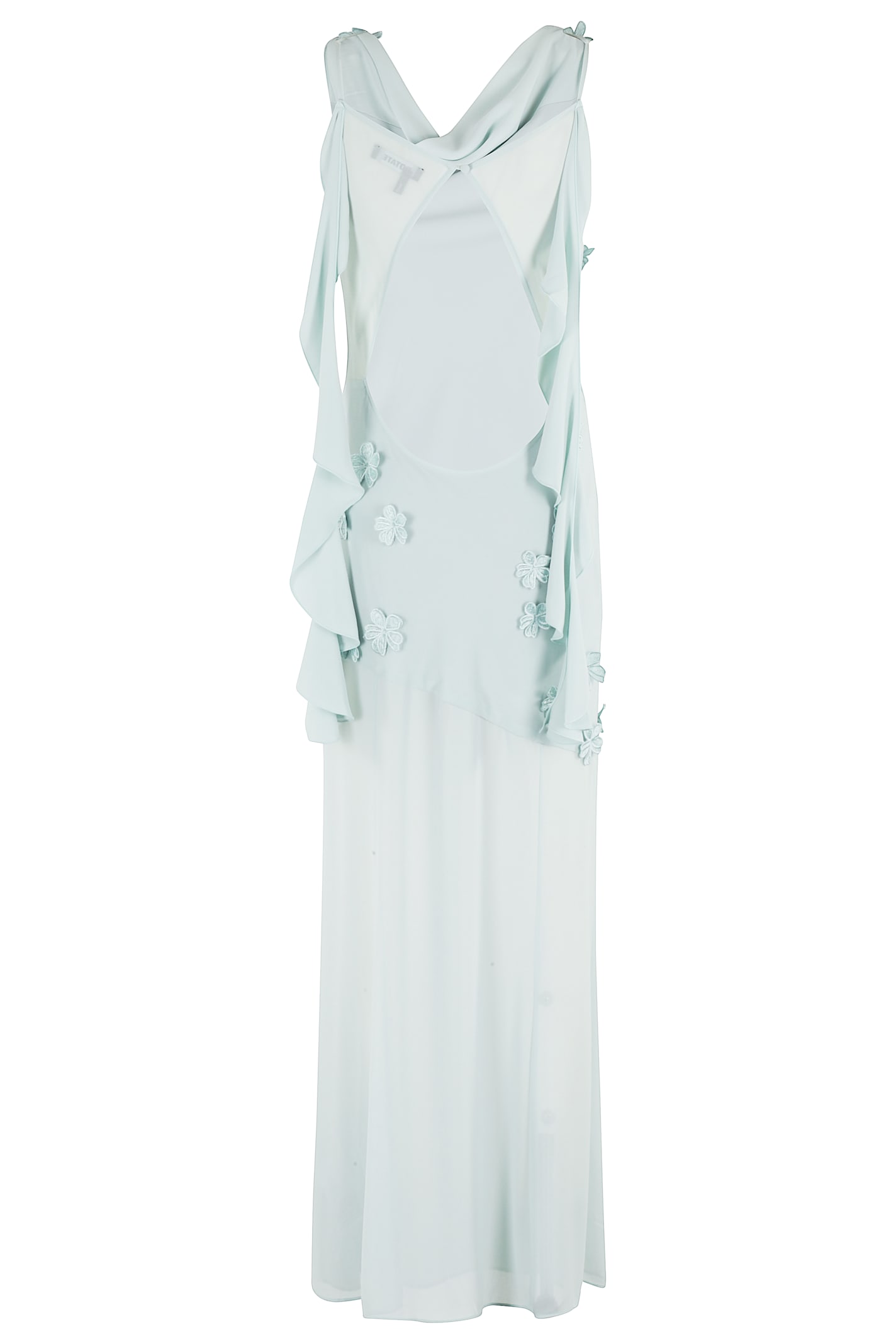 ROTATE BIRGER CHRISTENSEN MAXI WATERFALL DRESS