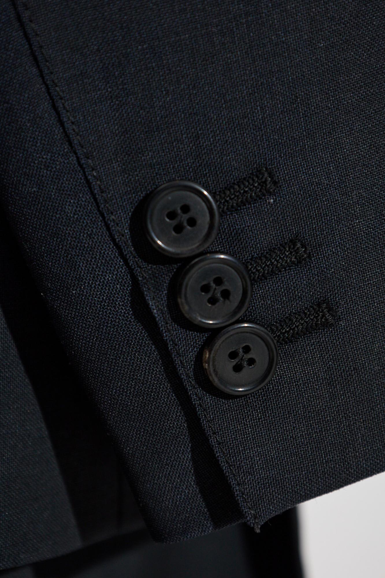 Maison Margiela Black Mohair Blend Oversize Blazer In Nero