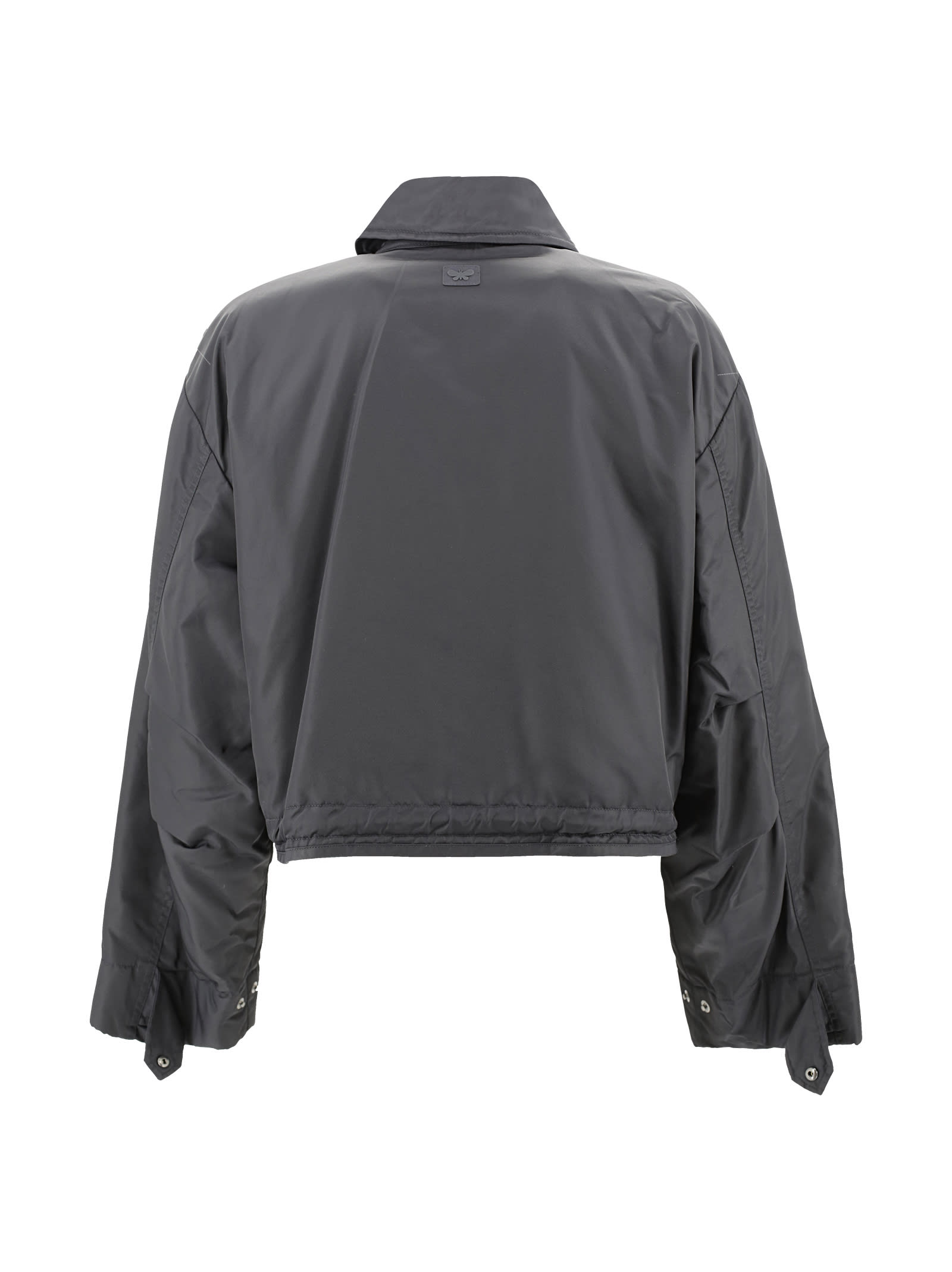 Shop Weekend Max Mara Reversible Drip-proof Twill Bomber Jacket In Black