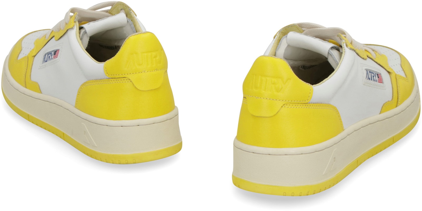 Autry 01 Low Man Goat Sneakers In Yellow