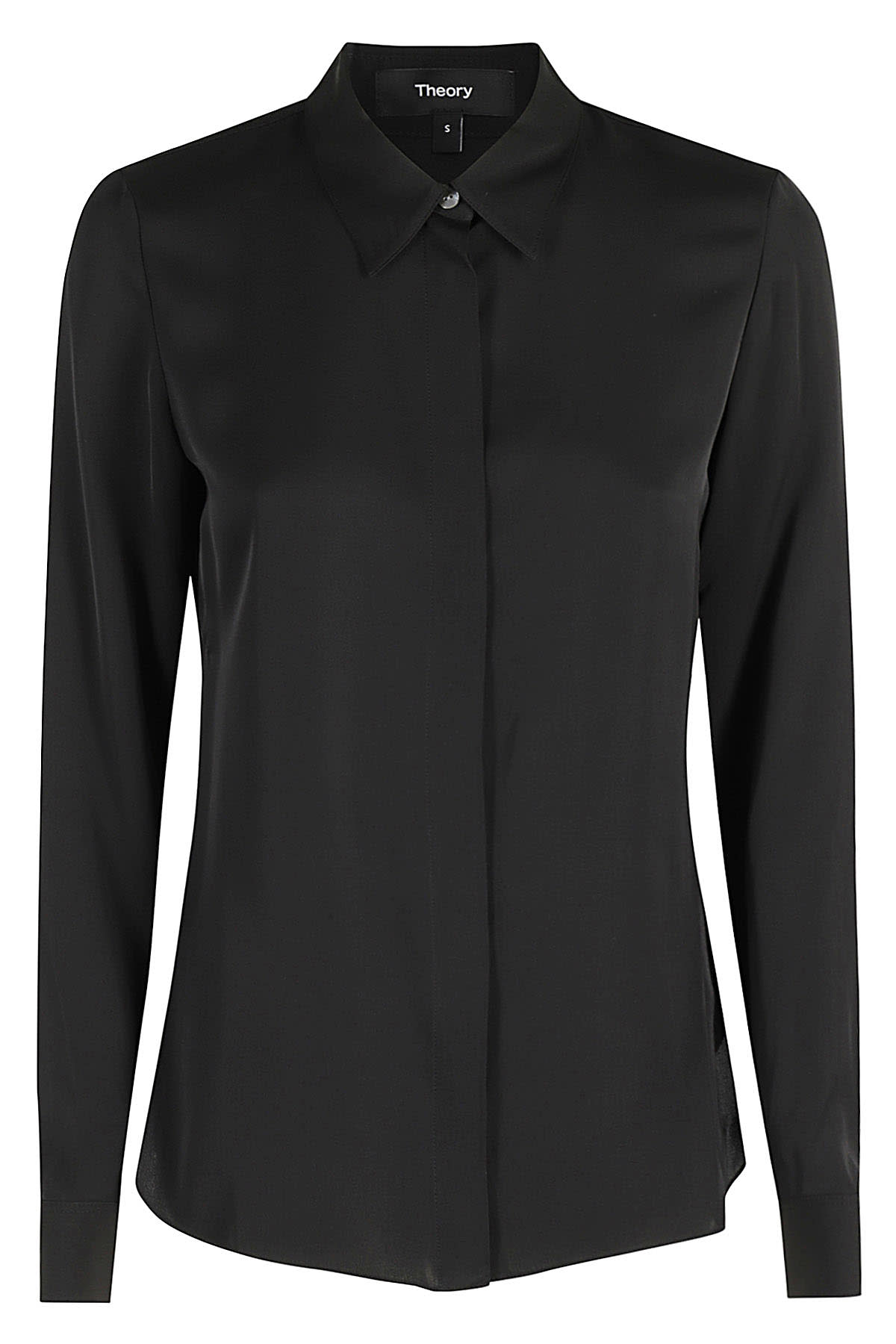 Shop Theory Classic Fitted Shirt In Black