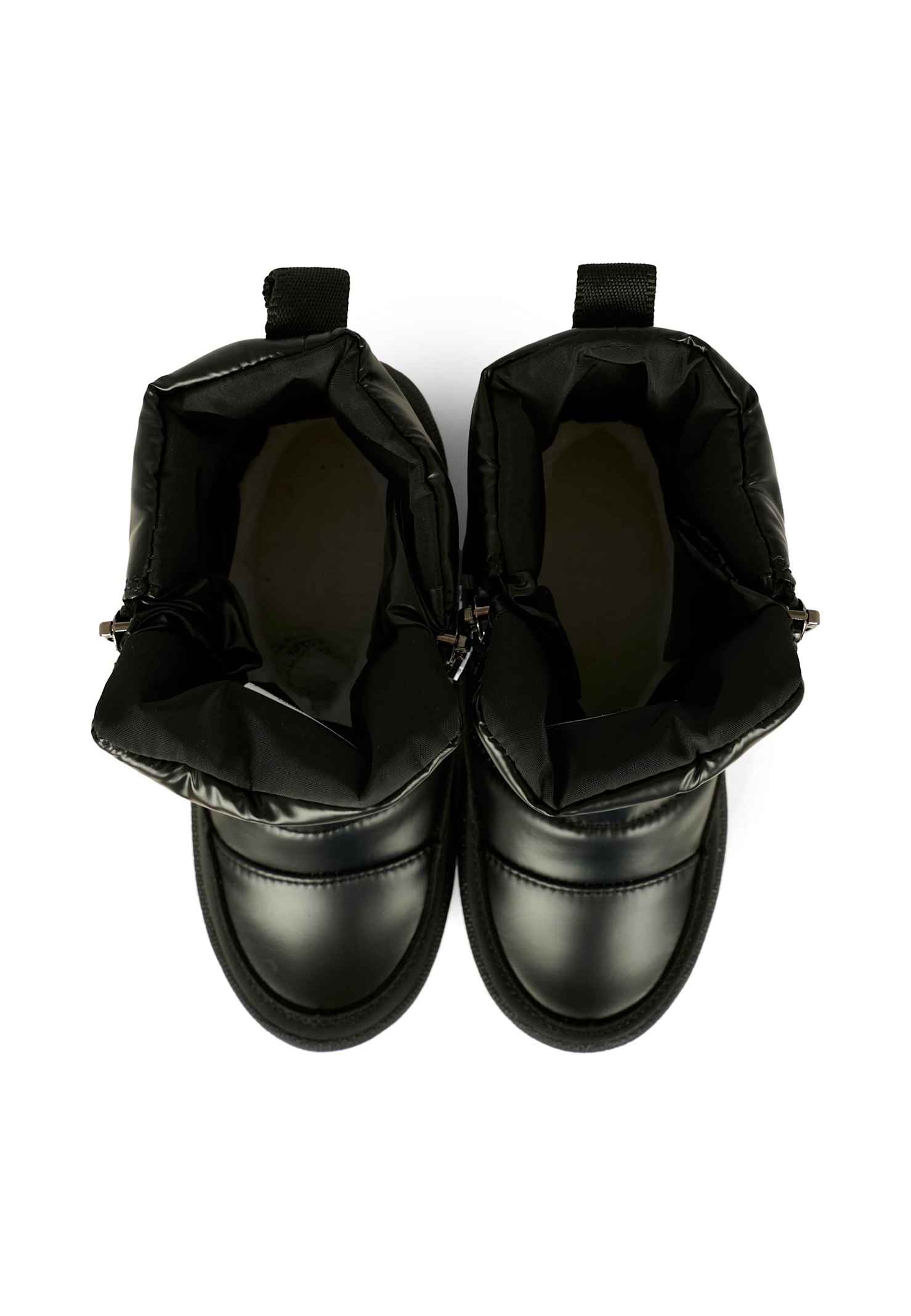 Calvin Klein Black Snow Boots For Kids In Black
